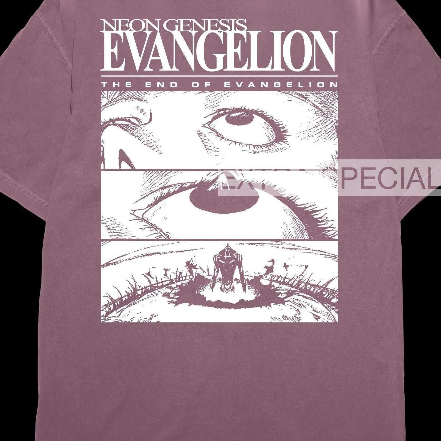End of Evangelion Shirt | Back Print – Extra Special Vintage