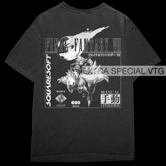 Final Fantasy VII Cloud Chocobo Shirt | Back Print