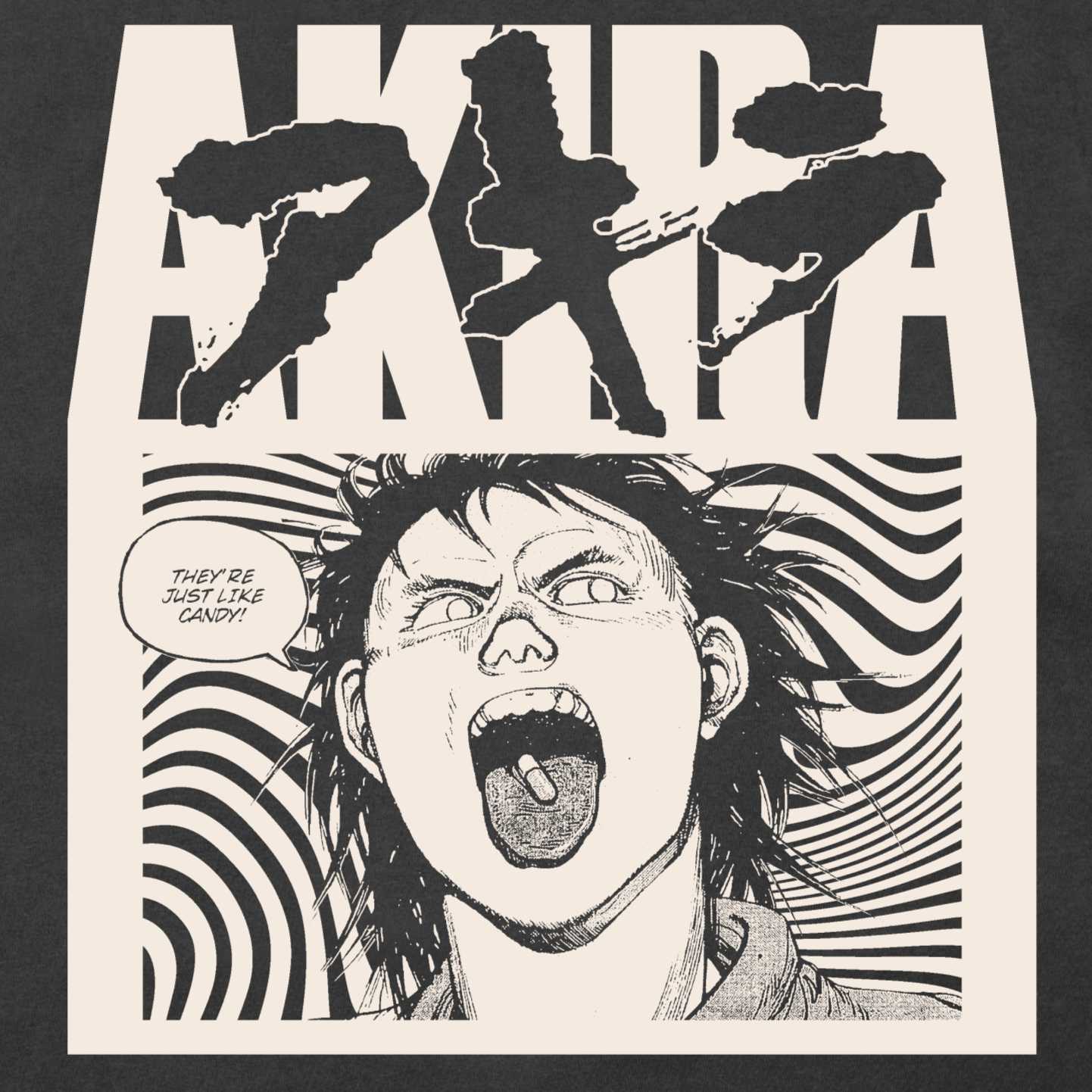 Akira Manga Tetsuo Pill Shirt, They're Just Like Candy!