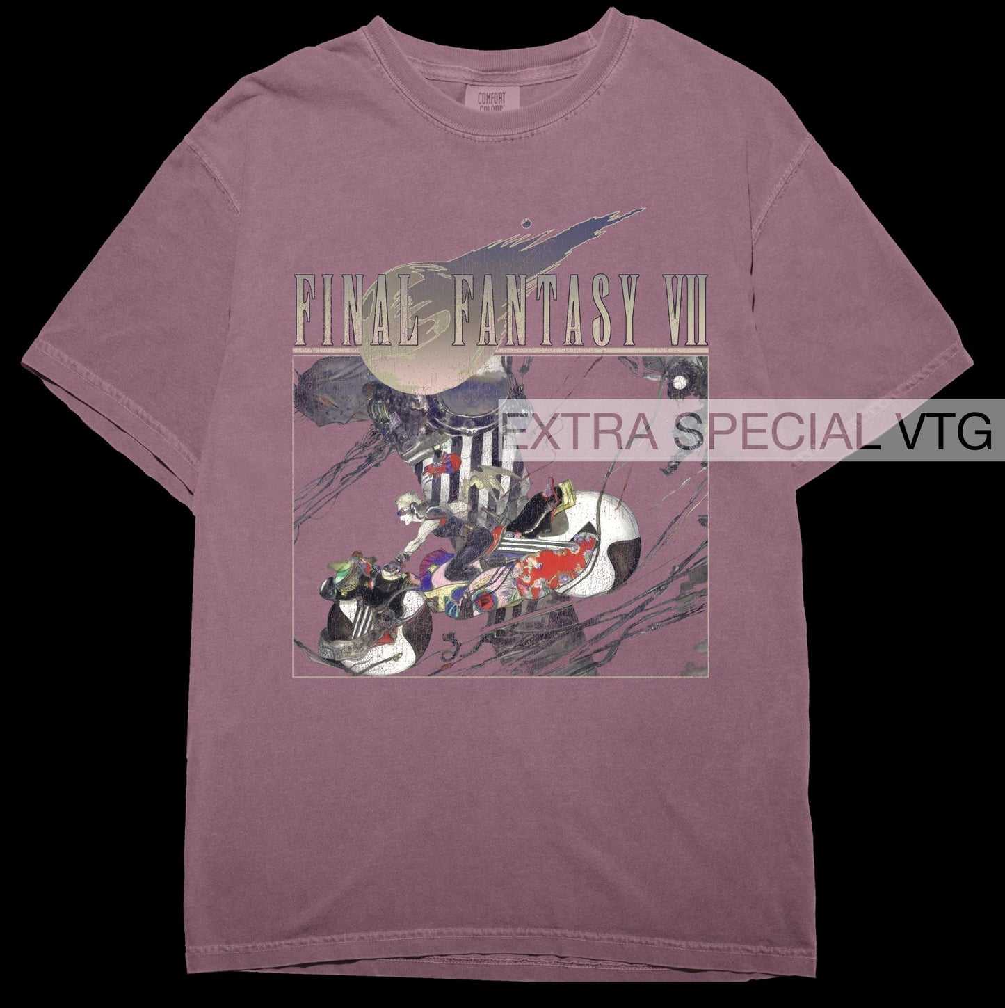 Final Fantasy VII Shirt | Cloud Motorcycle
