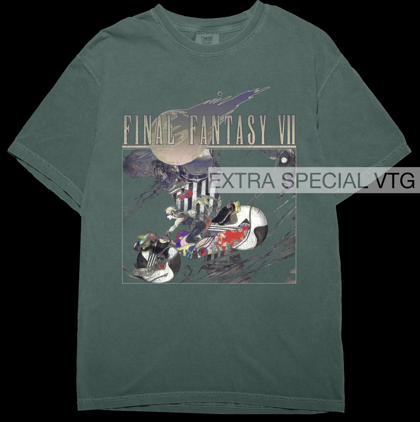 Final Fantasy VII Shirt | Cloud Motorcycle