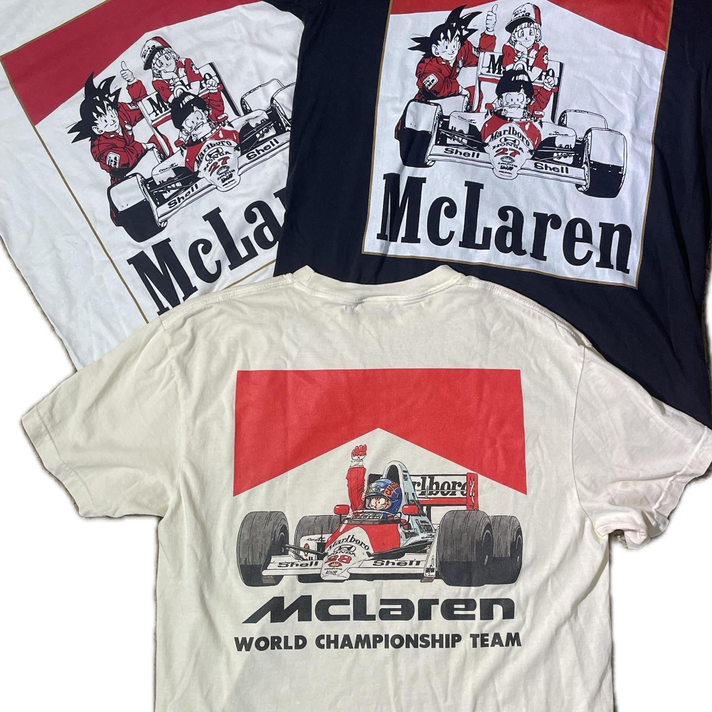 マクラーレンホンダ90年代Ｔシャツ 90s tシャツ ホンダ マクラーレン HONDA McLaren F1 企業tシャツ