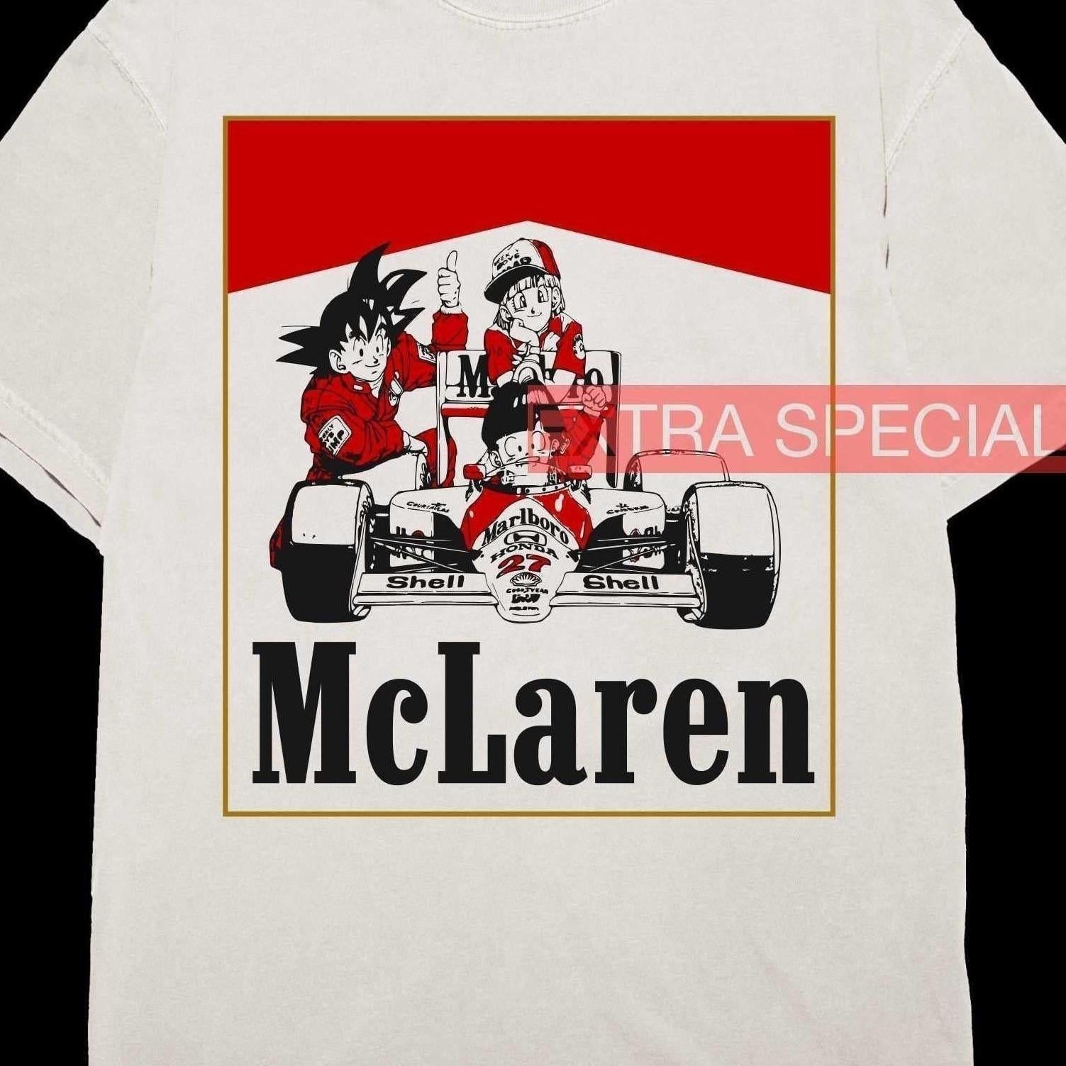 ドラゴンボール　マクラーレンＦ1　コラボＴシャツ　Ｍサイズ Dragon Ball x McLaren F1 Racing Shirt 90s Vintage – Extra Special