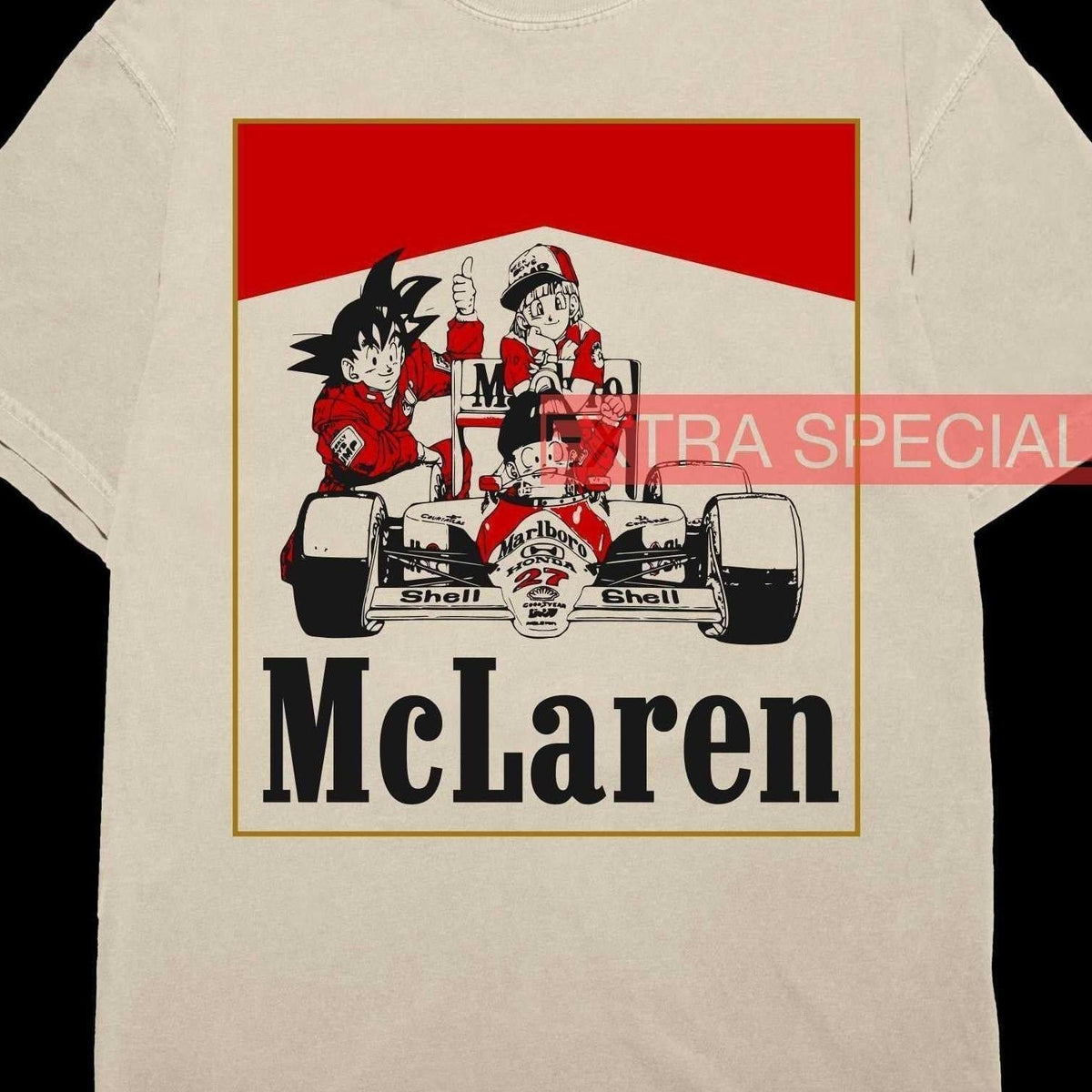 Dragon Ball x McLaren F1 Racing Shirt 90s Vintage – Extra Special 