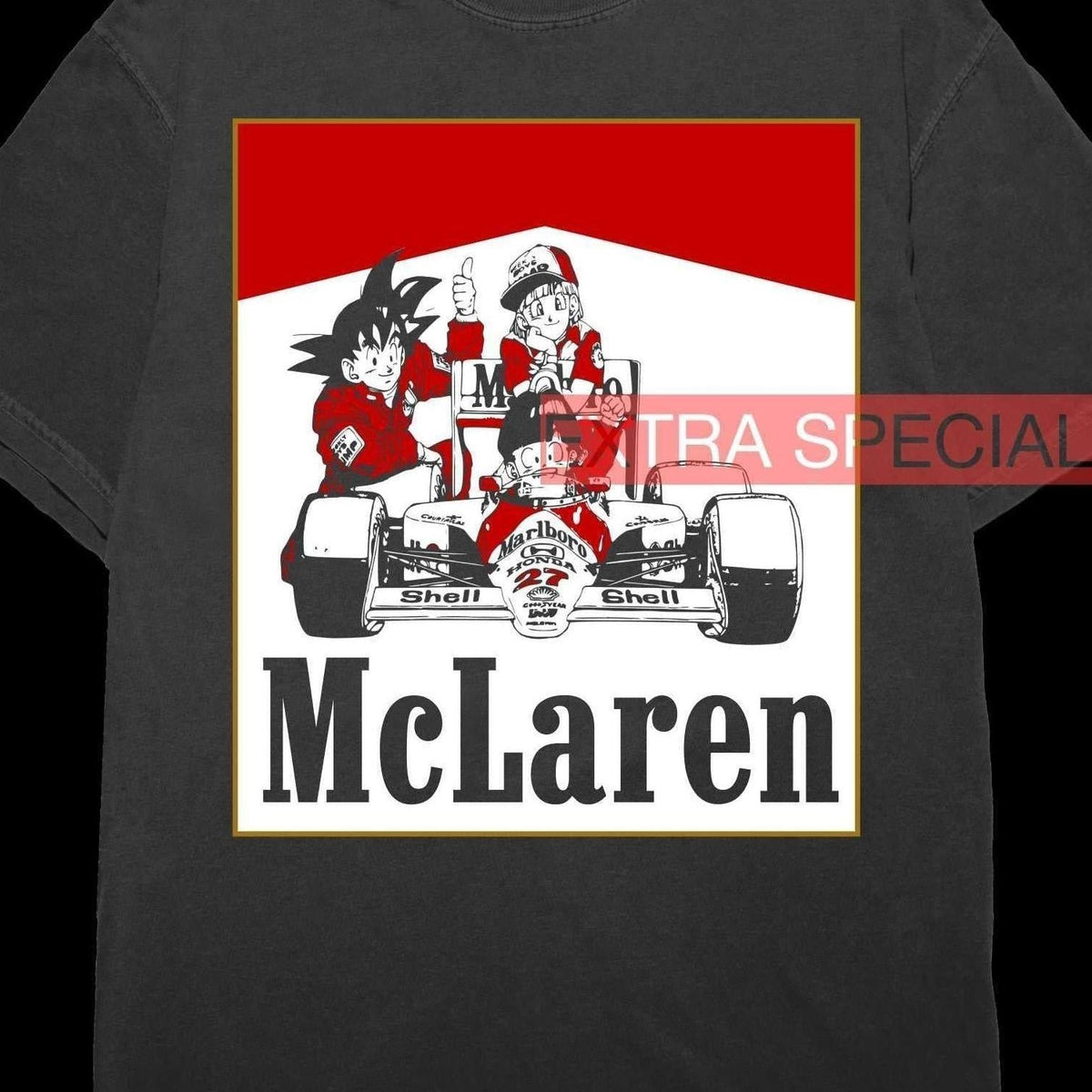 Dragon Ball x McLaren F1 Racing Shirt 90s Vintage – Extra Special 