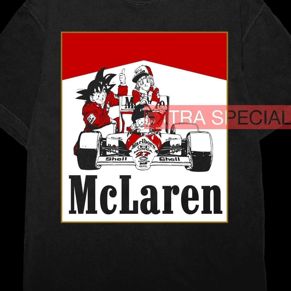 Dragon Ball x McLaren F1 Racing Shirt 90s Vintage – Extra Special 