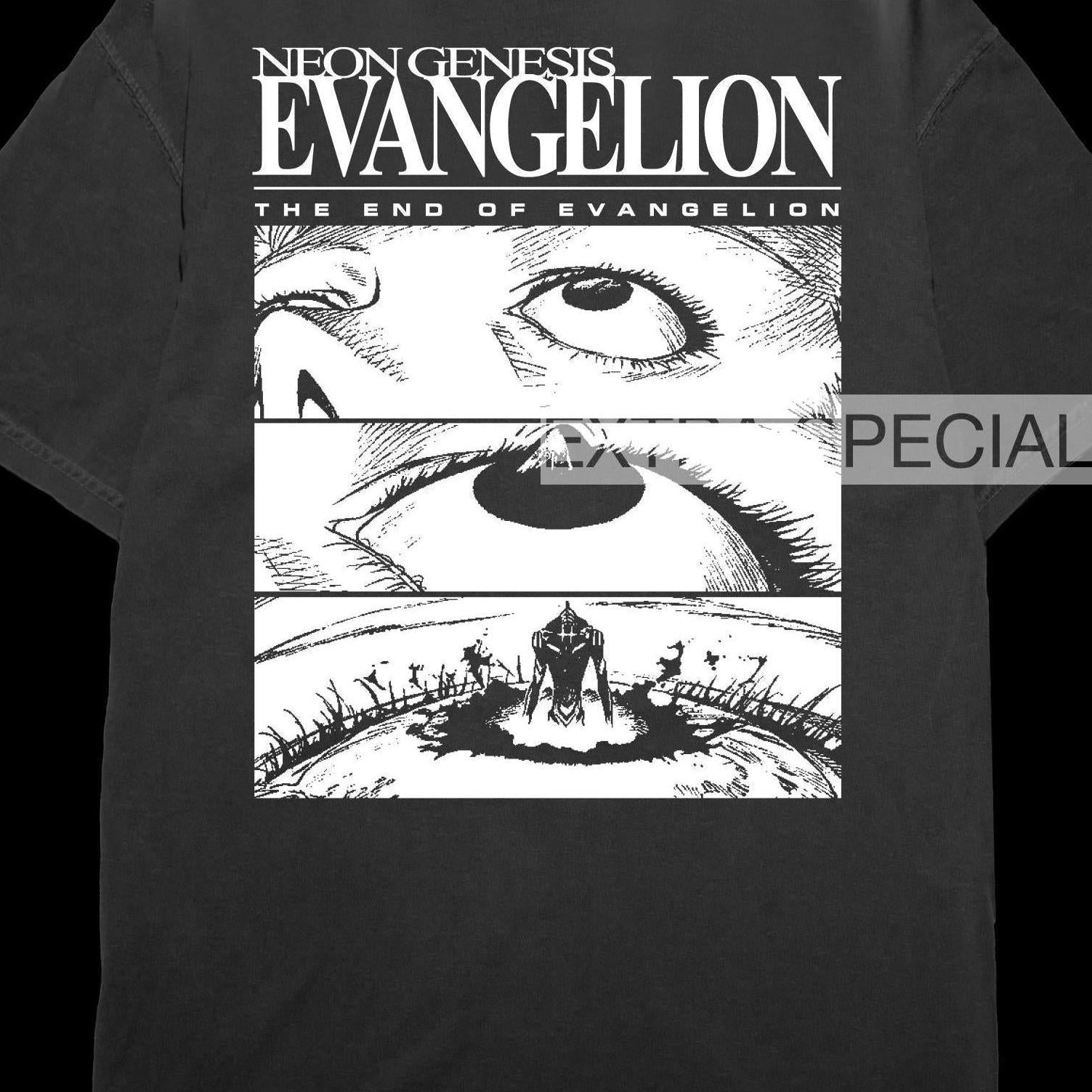 End of Evangelion Shirt | Back Print – Extra Special Vintage
