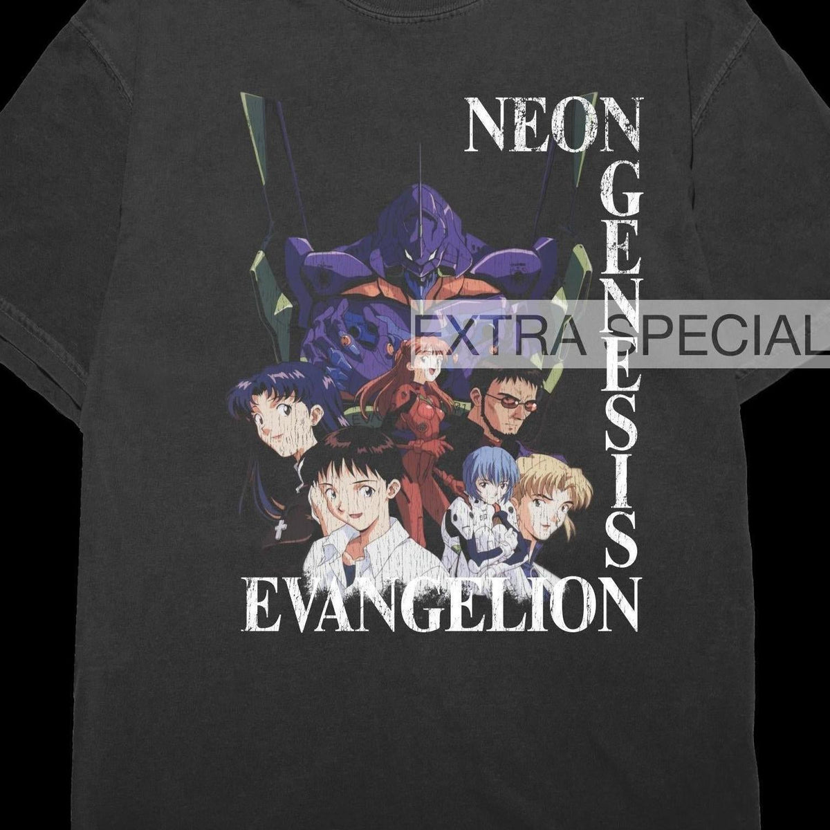Evangelion Vintage Shirt - Vintage Anime Tshirt – Extra Special 