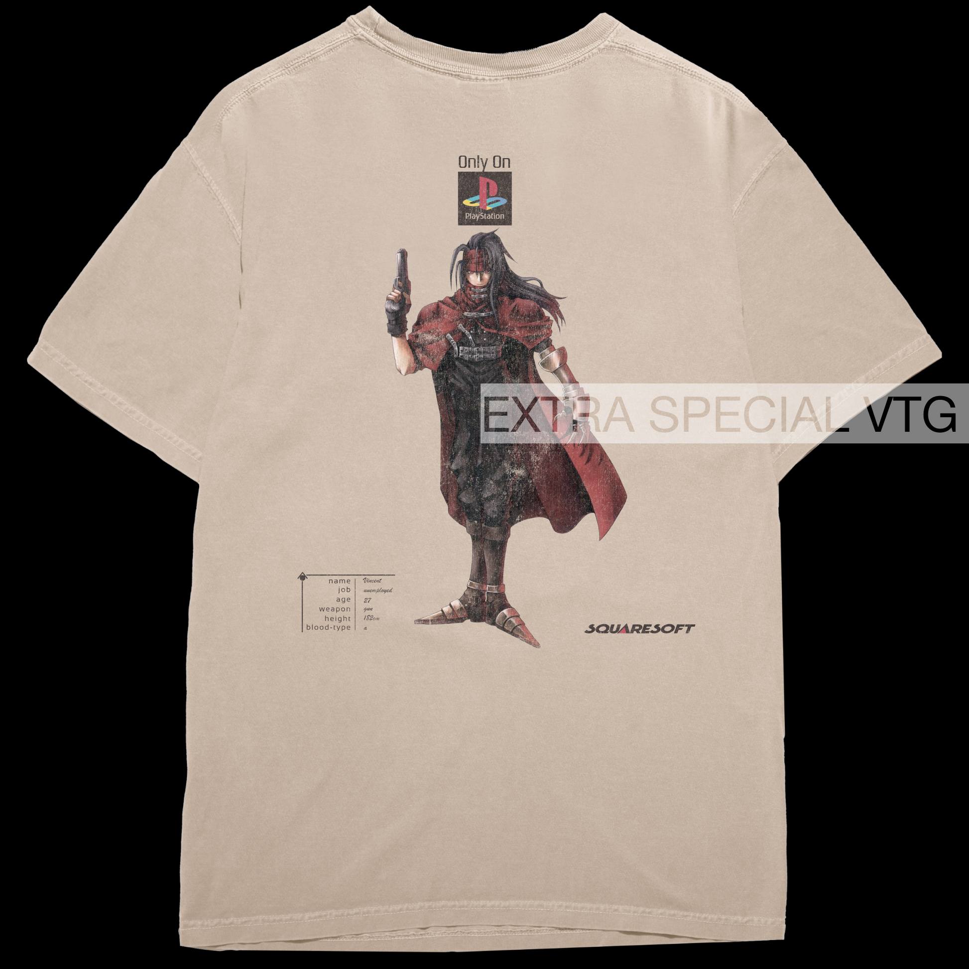 Final Fantasy 7 Vincent Reprint | Back Print