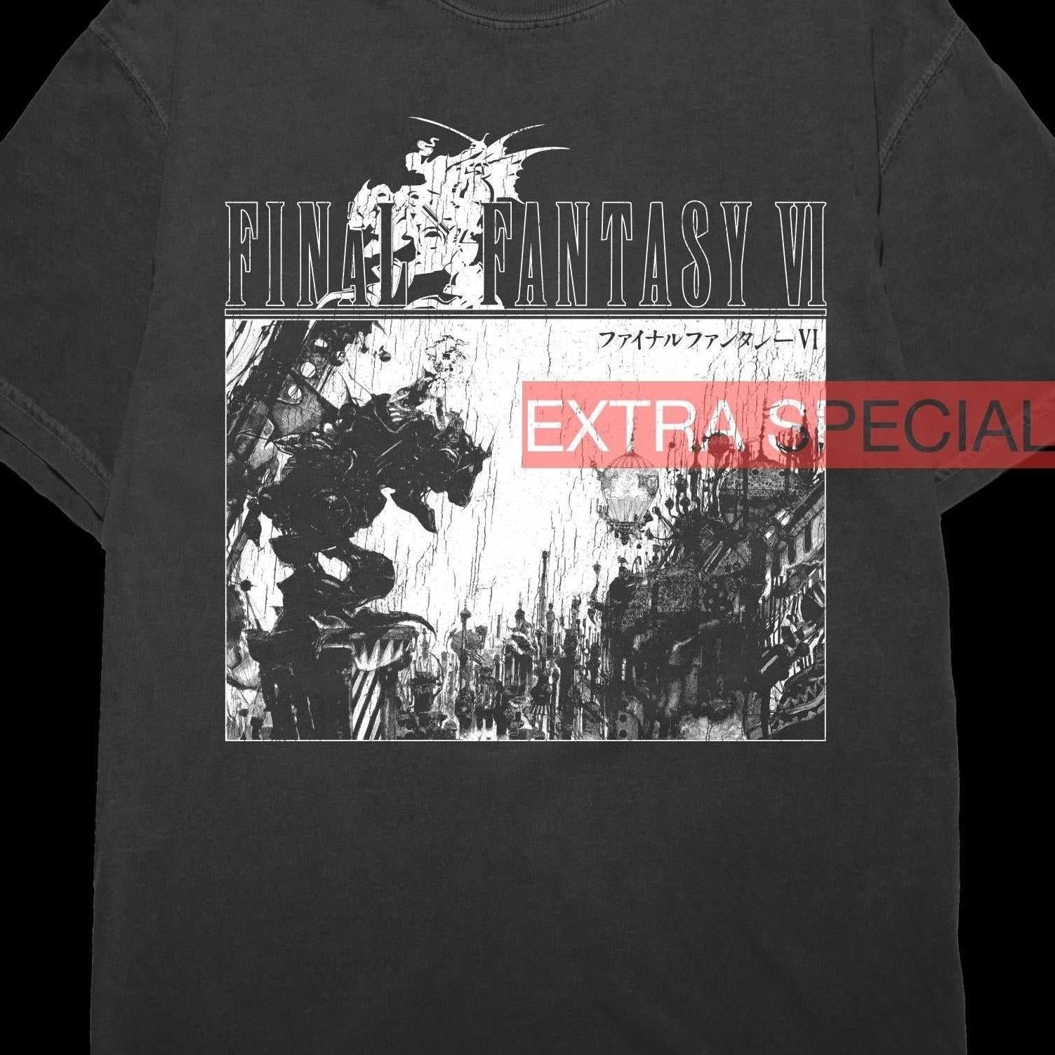 FinalFantayファイナルファンタジーVIゲームTシャツy2kンテージ古着 Final Fantasy VI Shirt – Extra Special Vintage