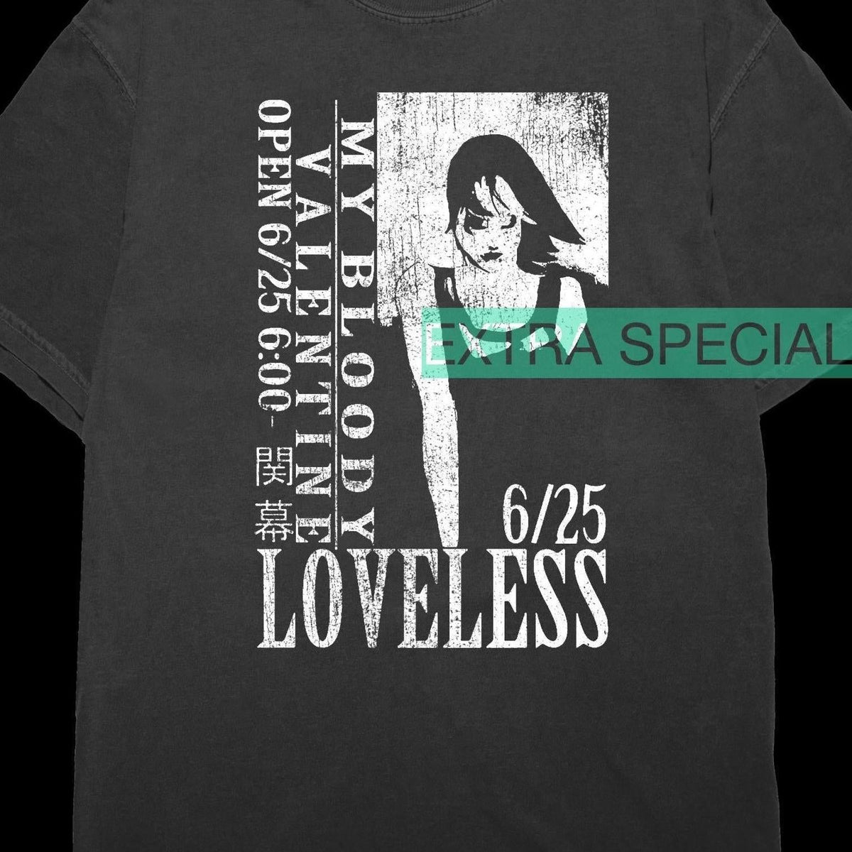 Final Fantasy VII Loveless My Bloody Valentine Shirt – Extra 
