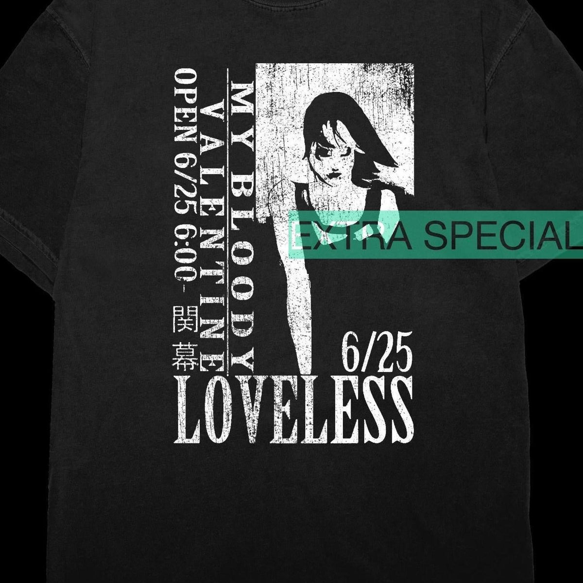 Final Fantasy VII Loveless My Bloody Valentine Shirt – Extra 