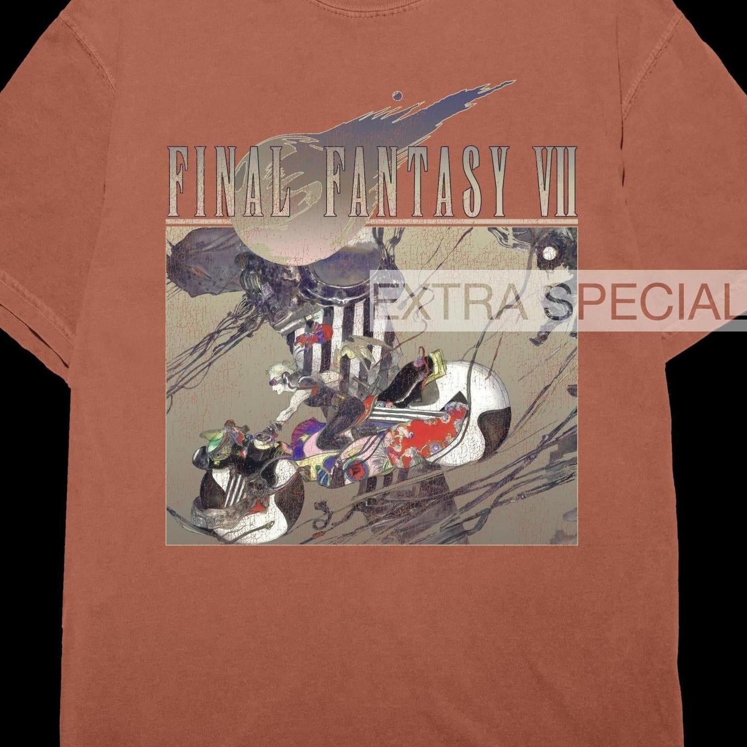 Final Fantasy VII Shirt | Cloud Motorcycle