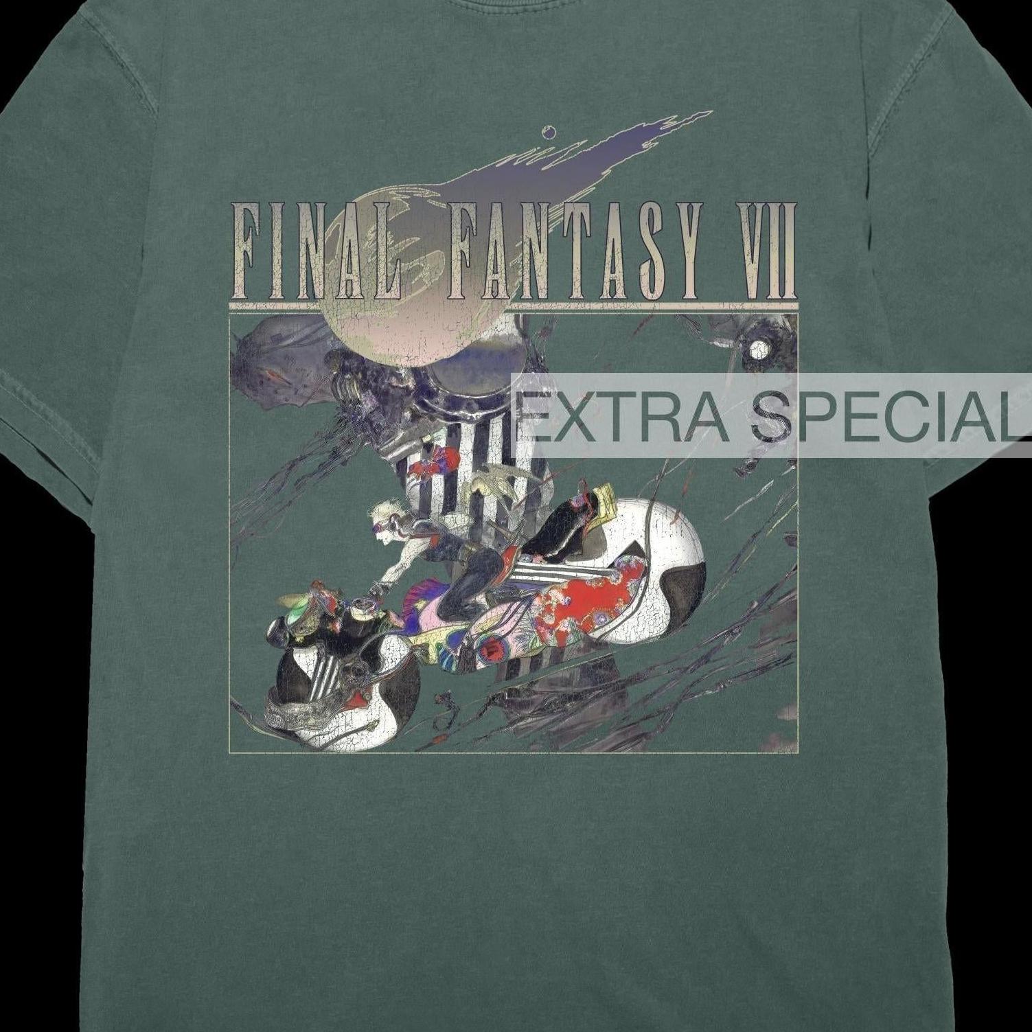 Final Fantasy VII Shirt | Cloud Motorcycle