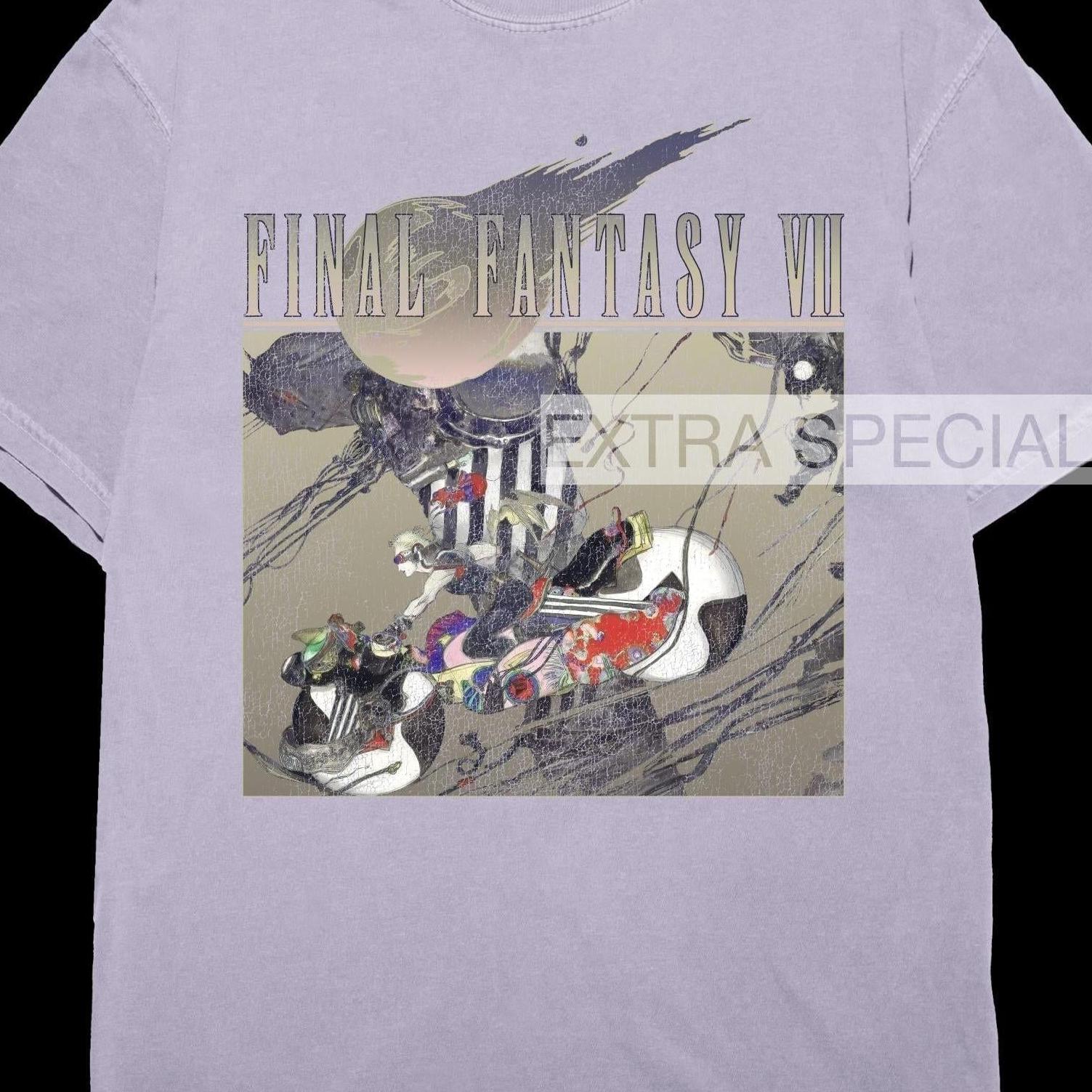 Final Fantasy VII Shirt | Cloud Motorcycle