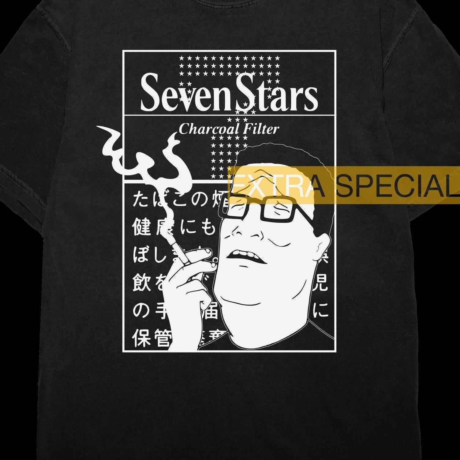 Hank Hill Smoke Shirt | King of the Hill | Japanese Cigarette Shirt