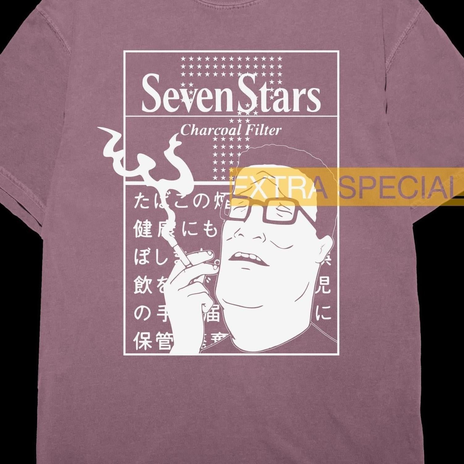 Hank Hill Smoke Shirt | King of the Hill | Japanese Cigarette Shirt