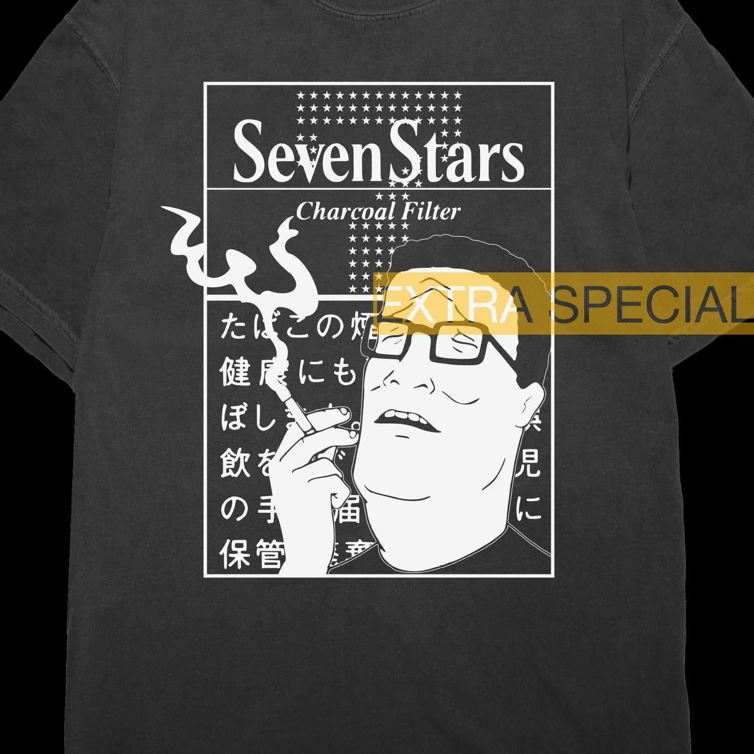 Hank Hill Smoke Shirt | King of the Hill | Japanese Cigarette Shirt