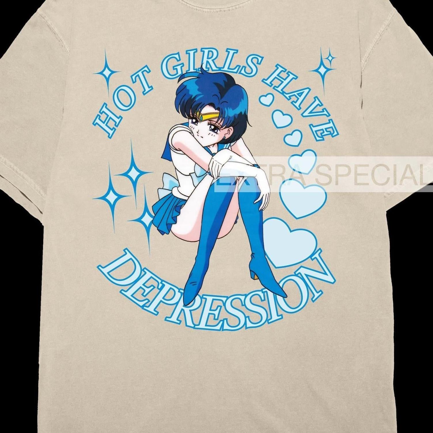 Hot Girls Have Depression Shirt | Sailor Japan