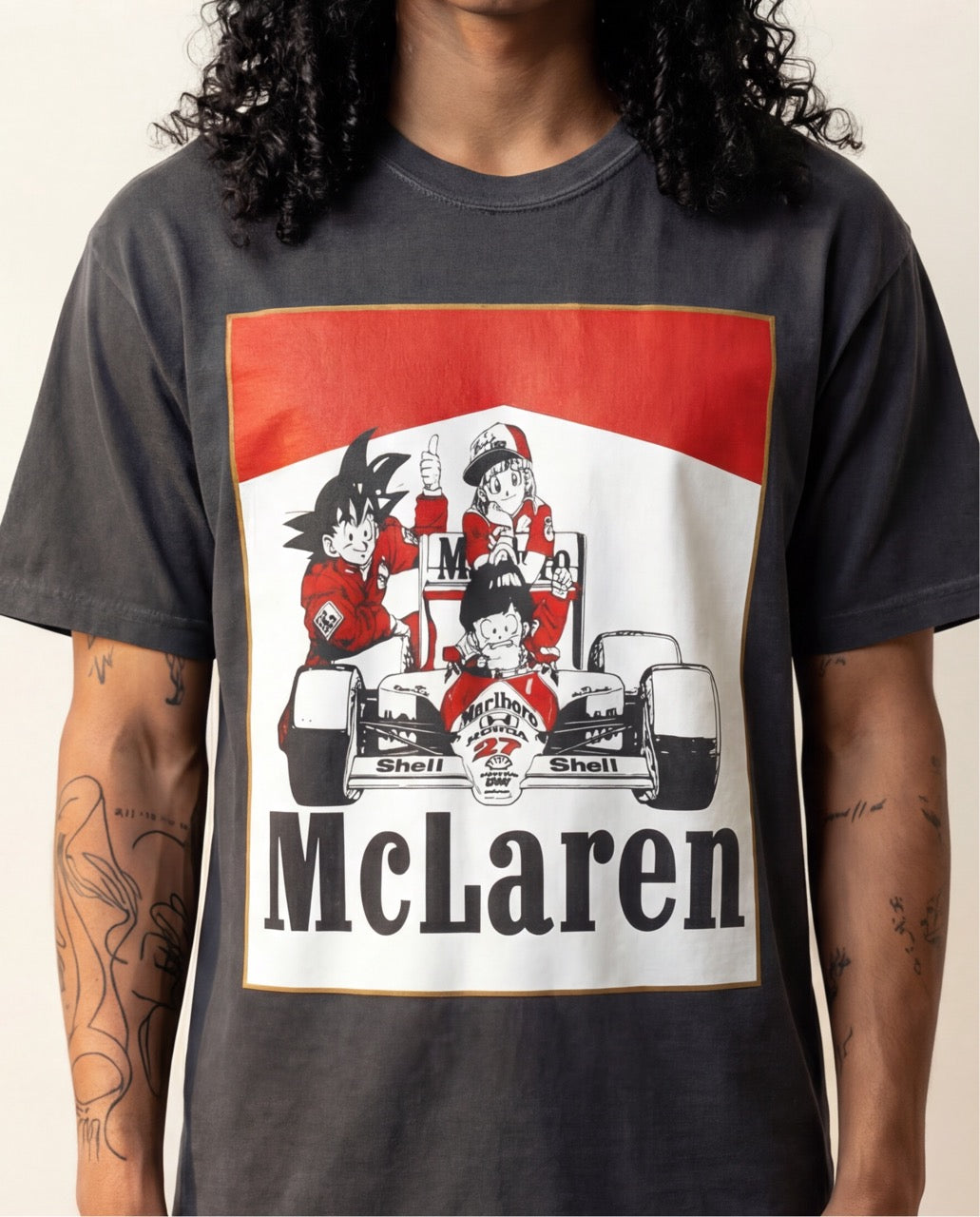 Dragon Ball x McLaren F1 Racing Shirt
