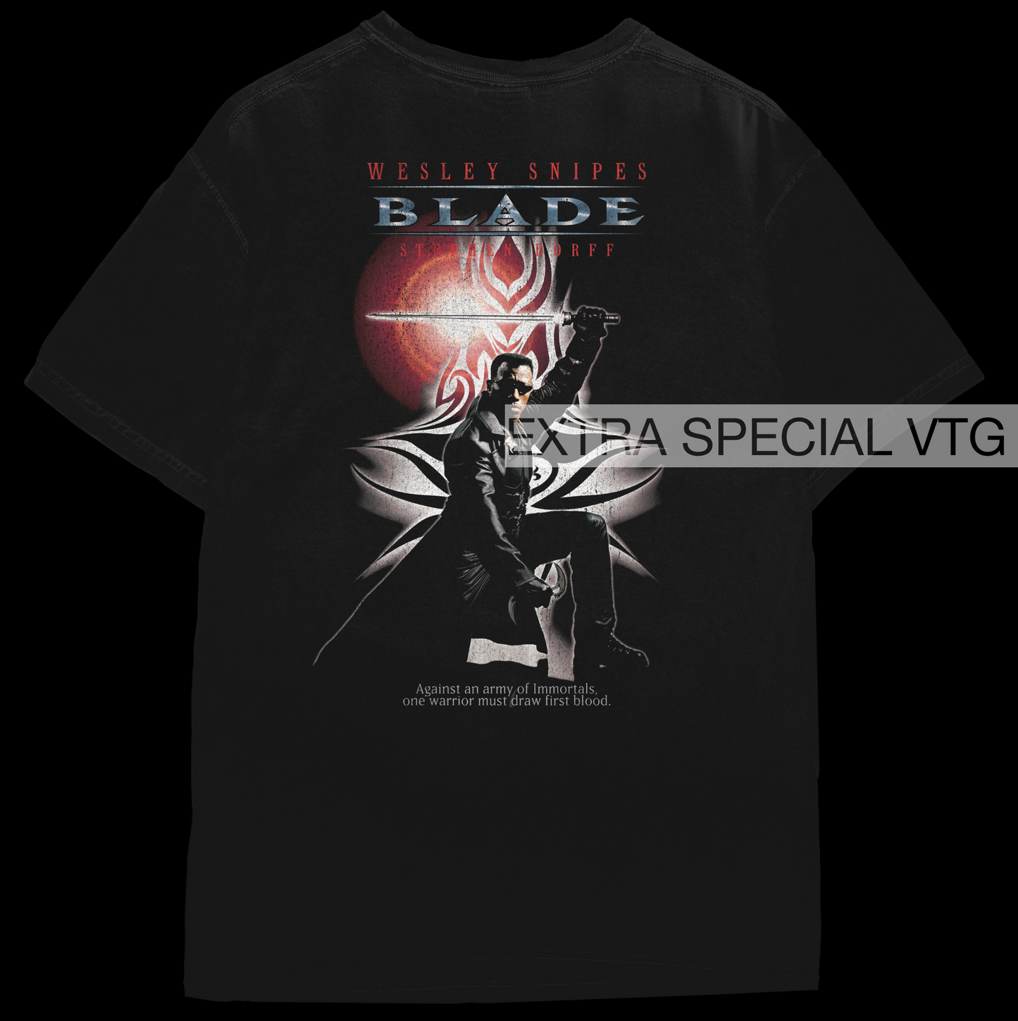 Retro Blade 1998 movie Shirt | Back Print