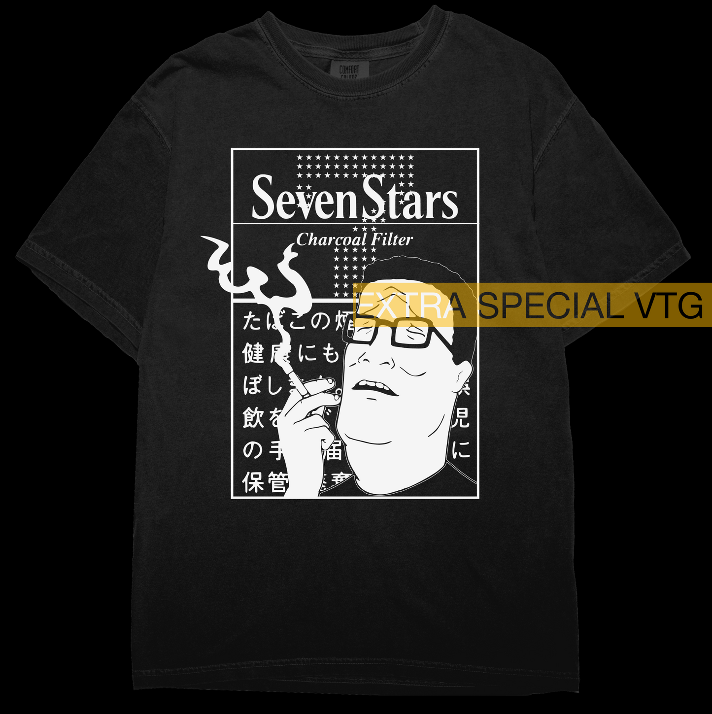 Hank Hill Smoke Shirt | King of the Hill | Japanese Cigarette Shirt