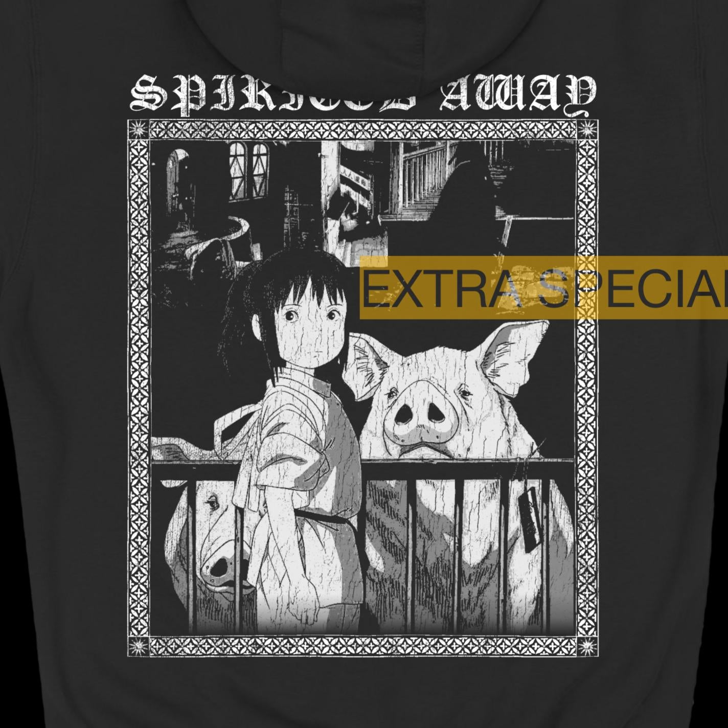 Spirited Away Hoodie | Black Metal Anime Hoodie