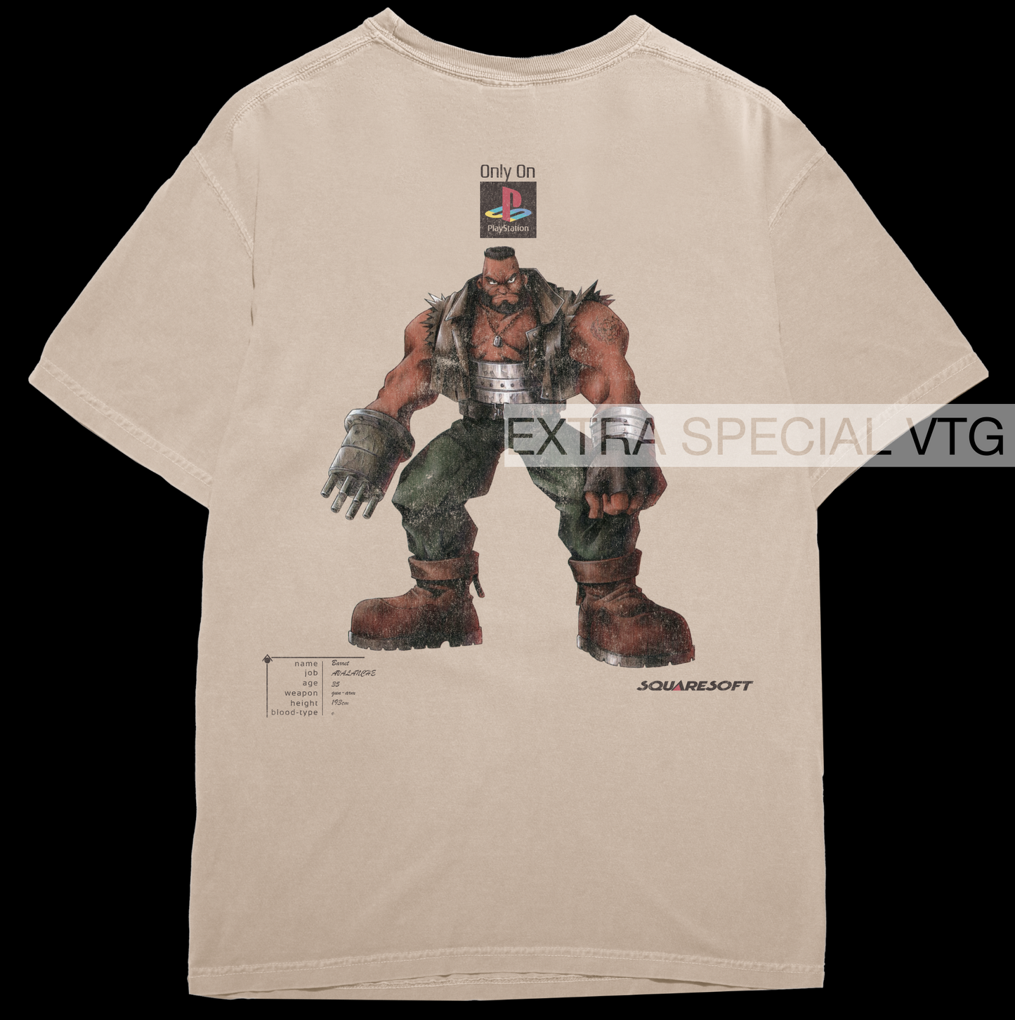 Final Fantasy VII Barret Shirt | Back Print
