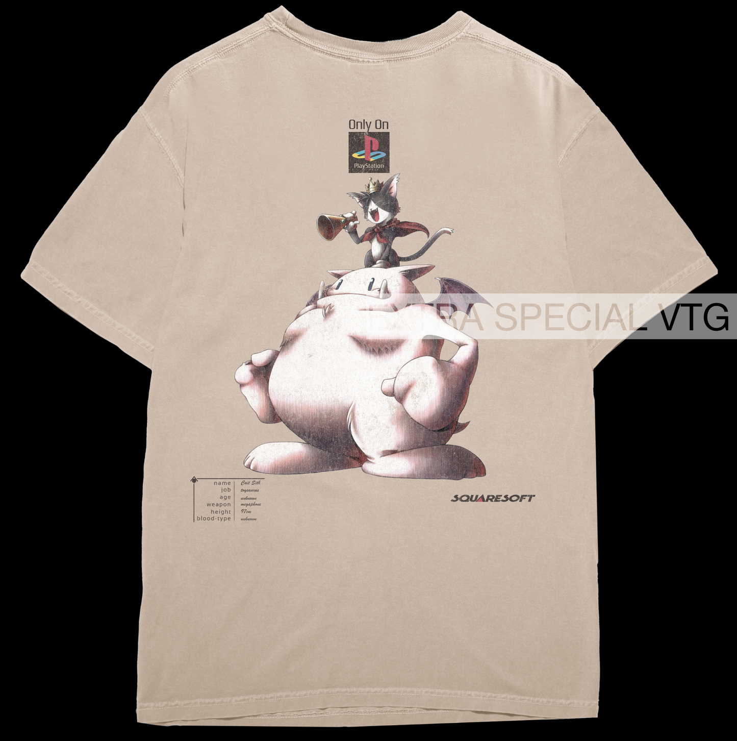 Final Fantasy VII Cait Sith Shirt | Back Print