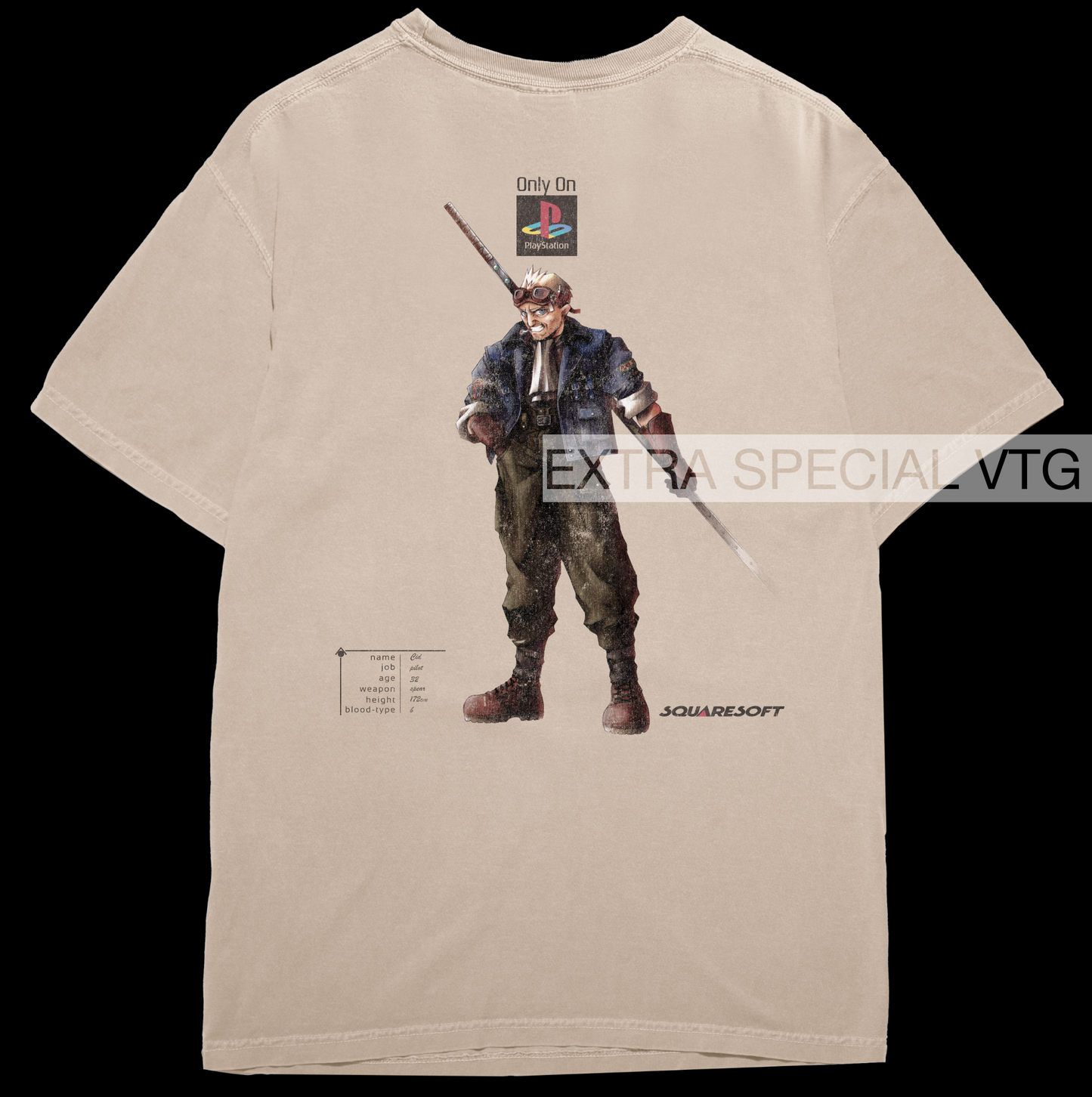 Final Fantasy VII Cid Shirt | Back Print