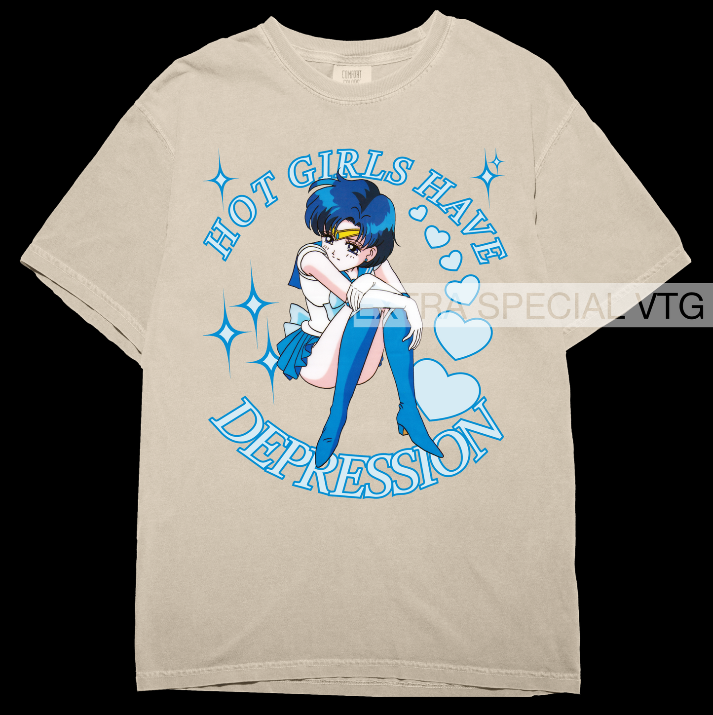 Hot Girls Have Depression Shirt | Sailor Mercury | Sailor Moon