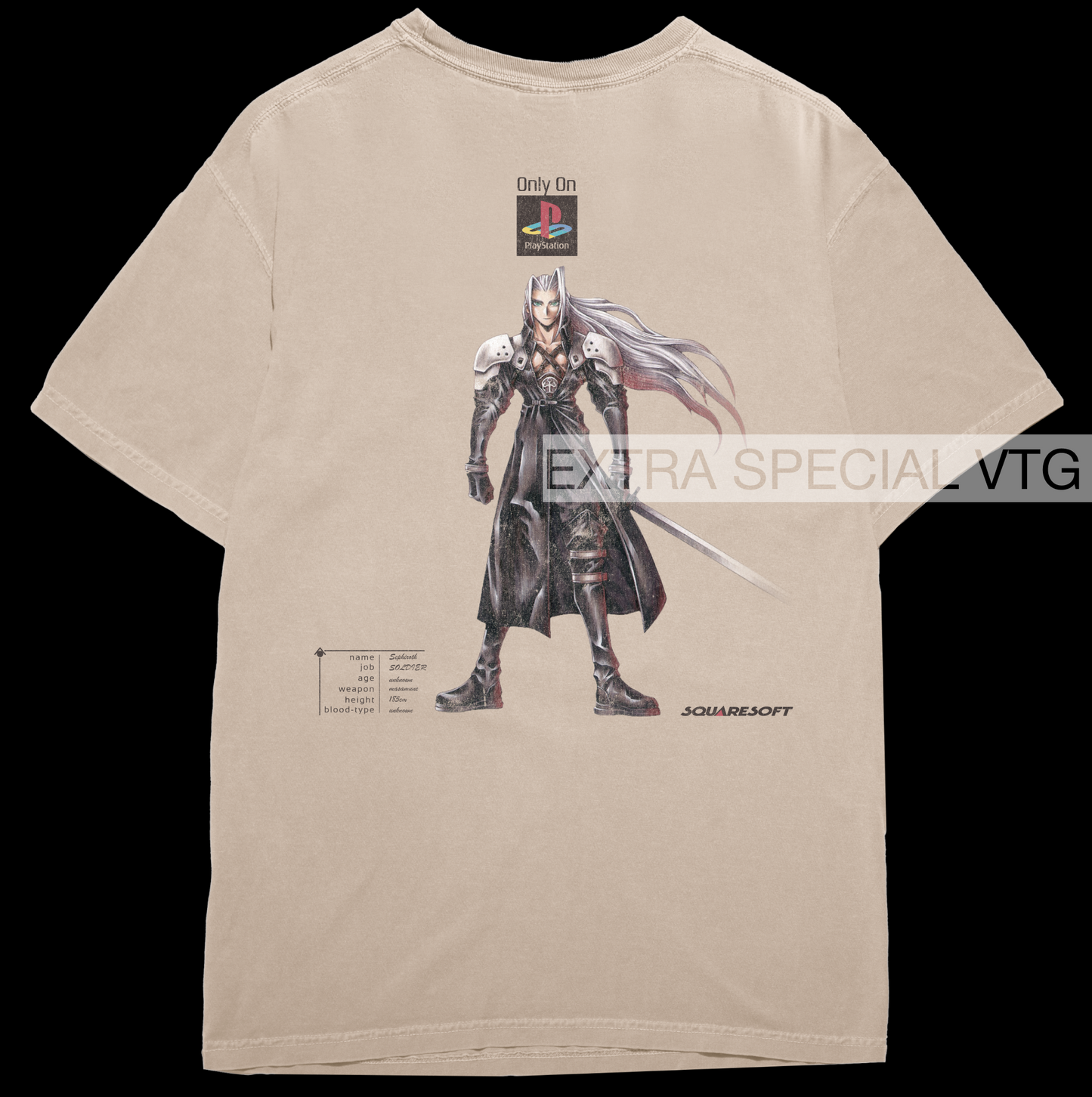Final Fantasy VII Sephiroth Shirt | Back Print
