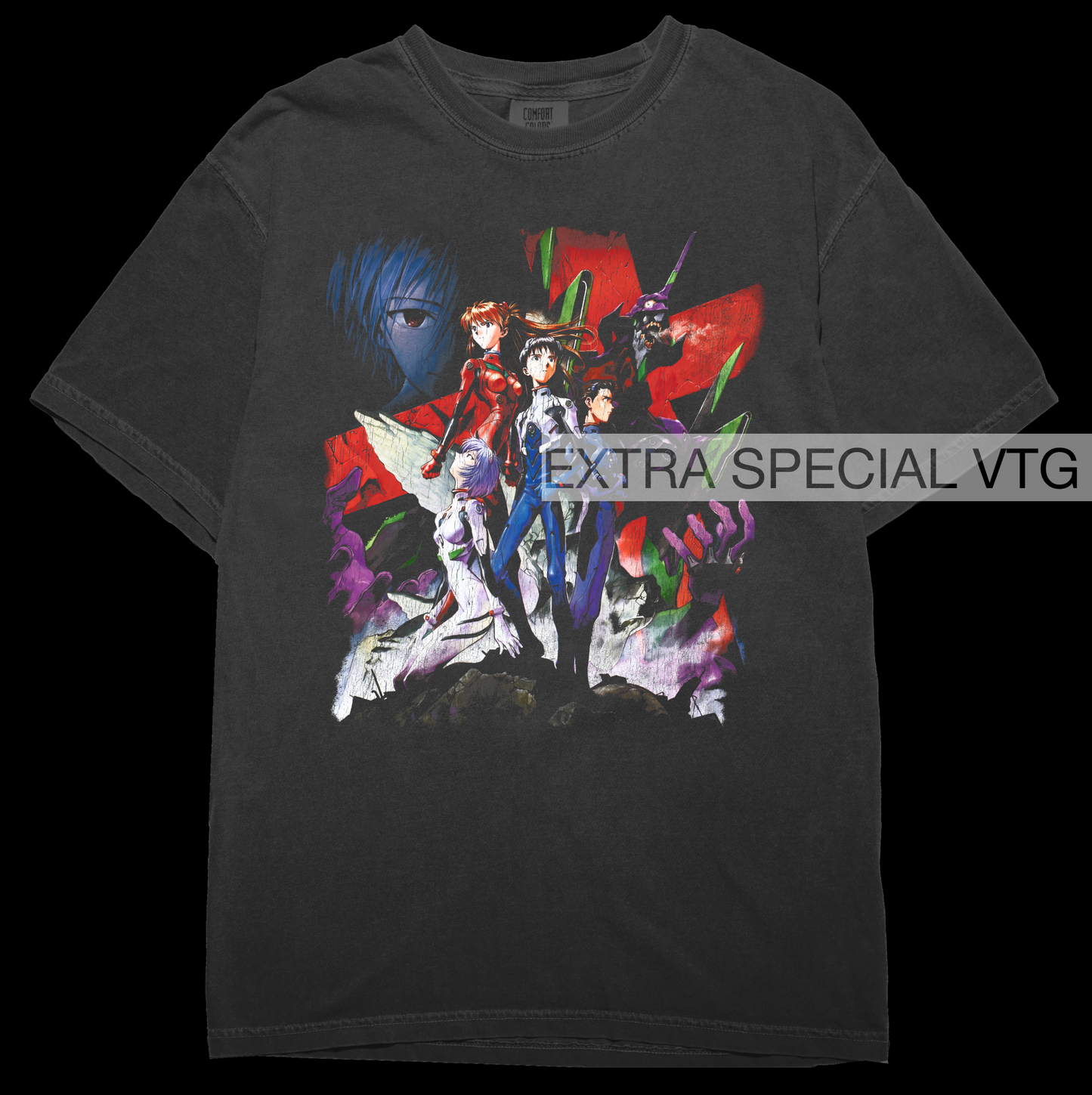 Evangelion Death & Rebirth Vintage Print