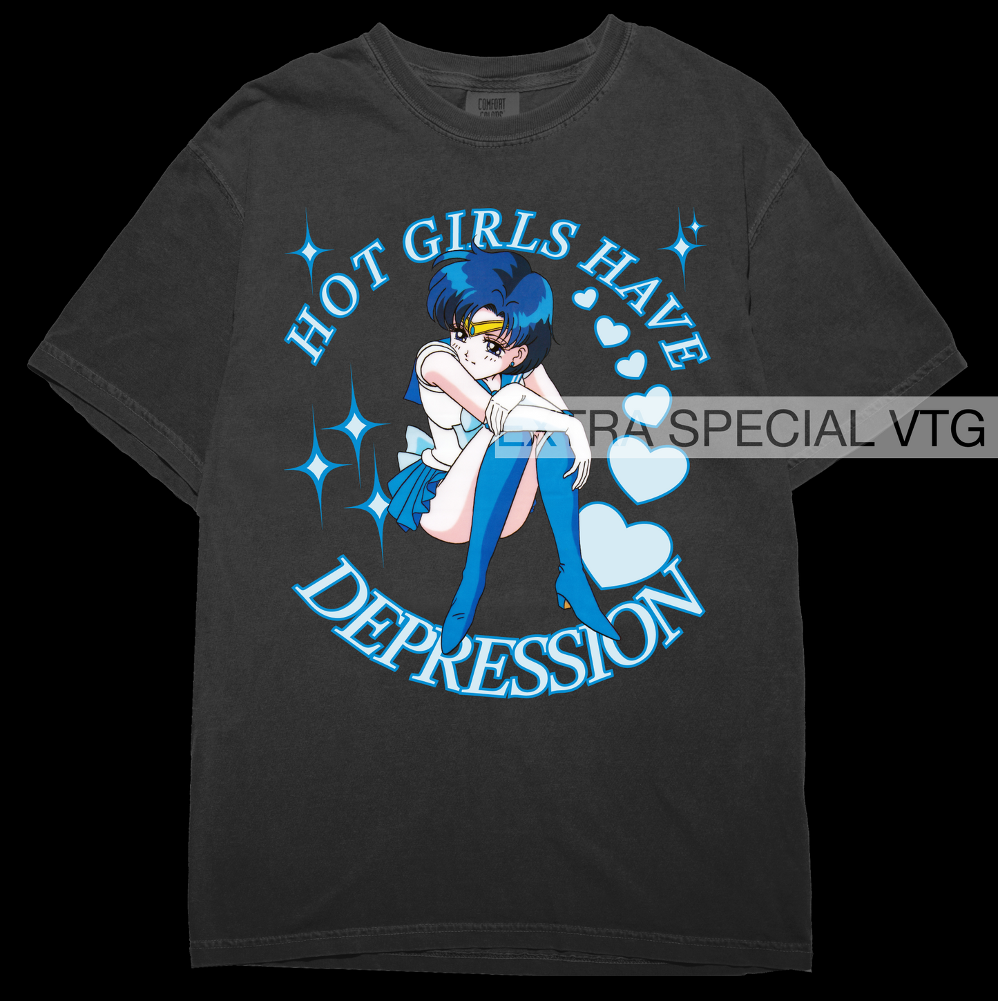 Hot Girls Have Depression Shirt | Sailor Mercury | Sailor Moon