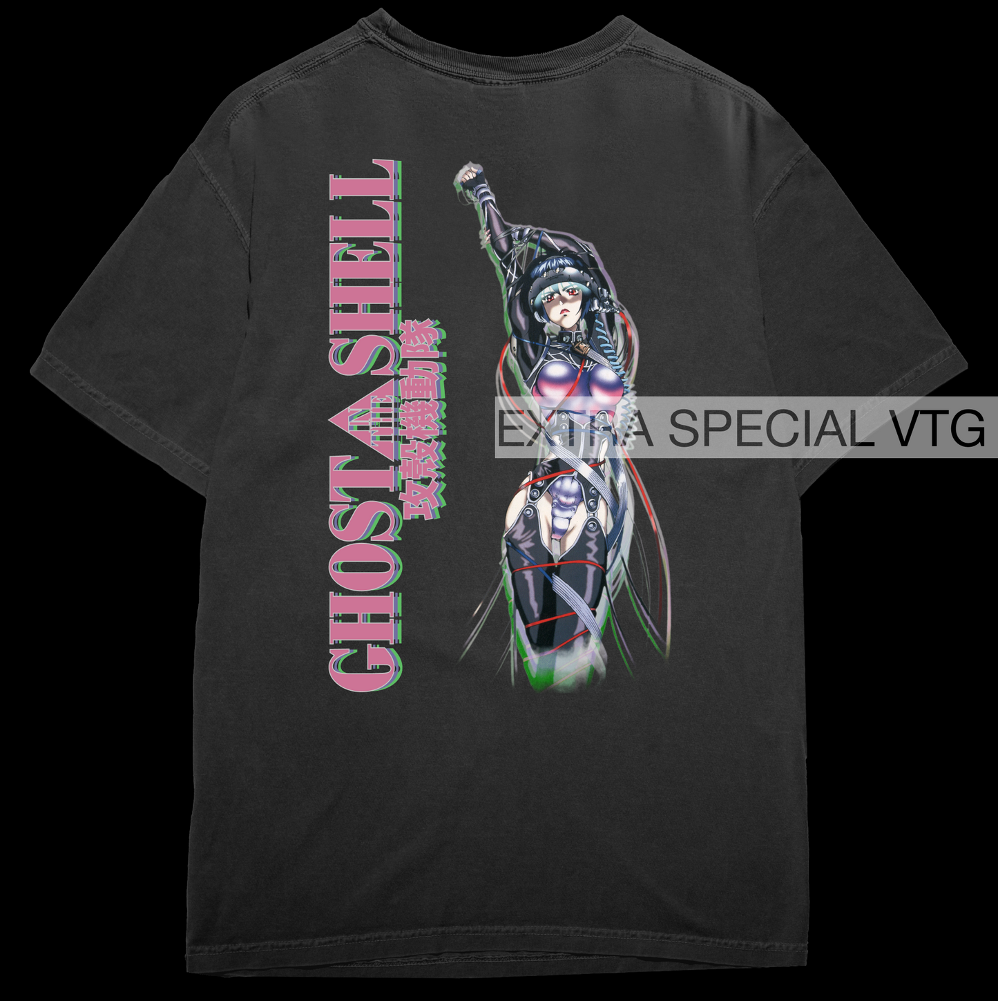 Motoko Kusanagi Shirt | Ghost In The Shell Shirt | Back Print