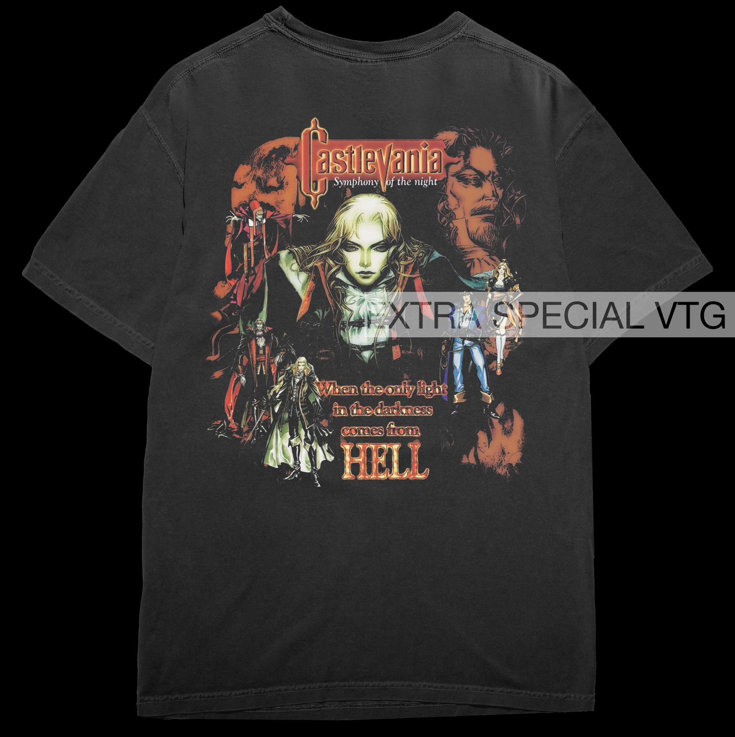 Vintage Castlevania Symphony Of The Night Shirt | Back Print