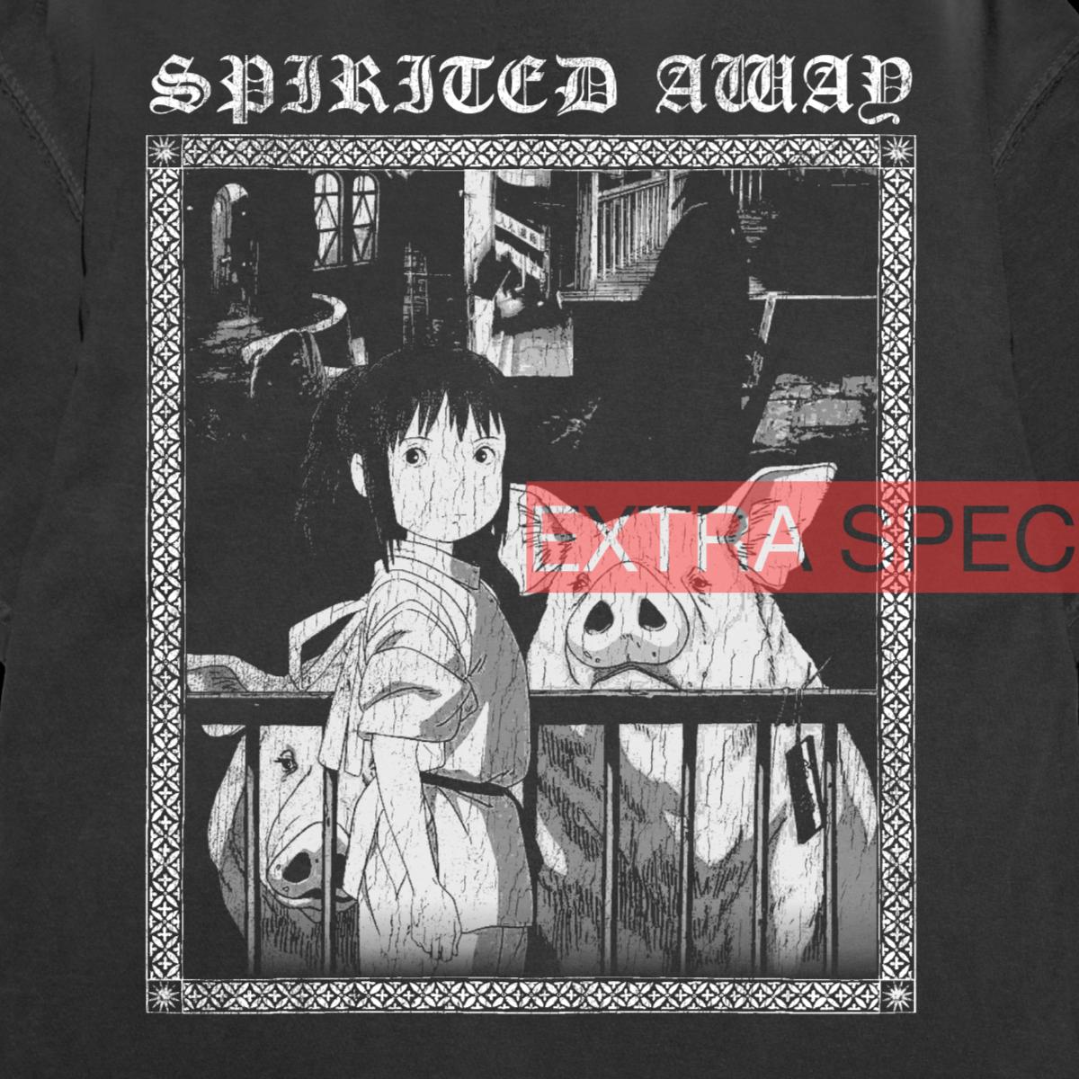Spirited Away Shirt | Back Print | Black Metal Anime Shirt