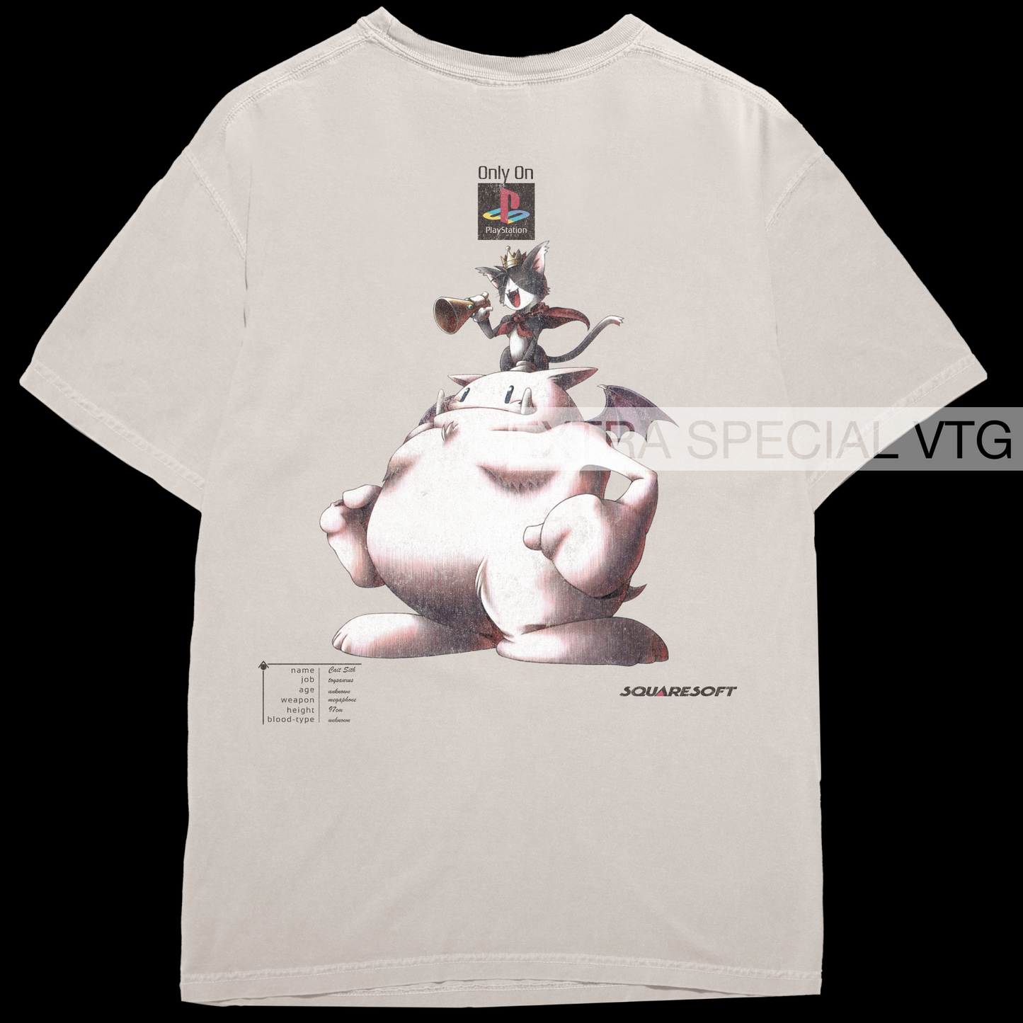 Final Fantasy VII Cait Sith Shirt | Back Print