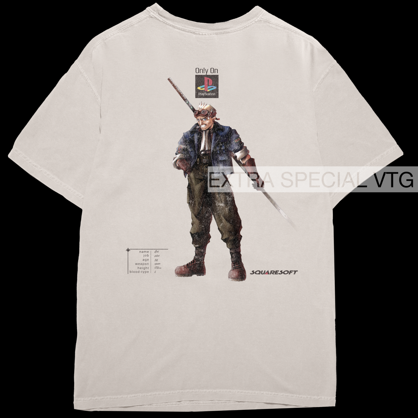 Final Fantasy VII Cid Shirt | Back Print