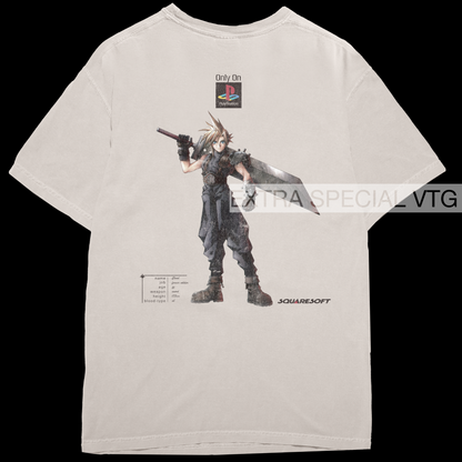 Vintage Final Fantasy VII Shirt | 1997 Reprint | Back Print