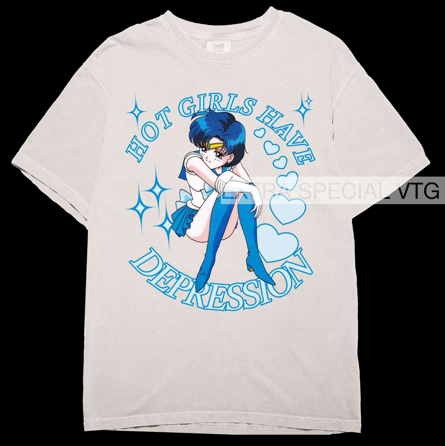 Hot Girls Have Depression Shirt | Sailor Mercury | Sailor Moon