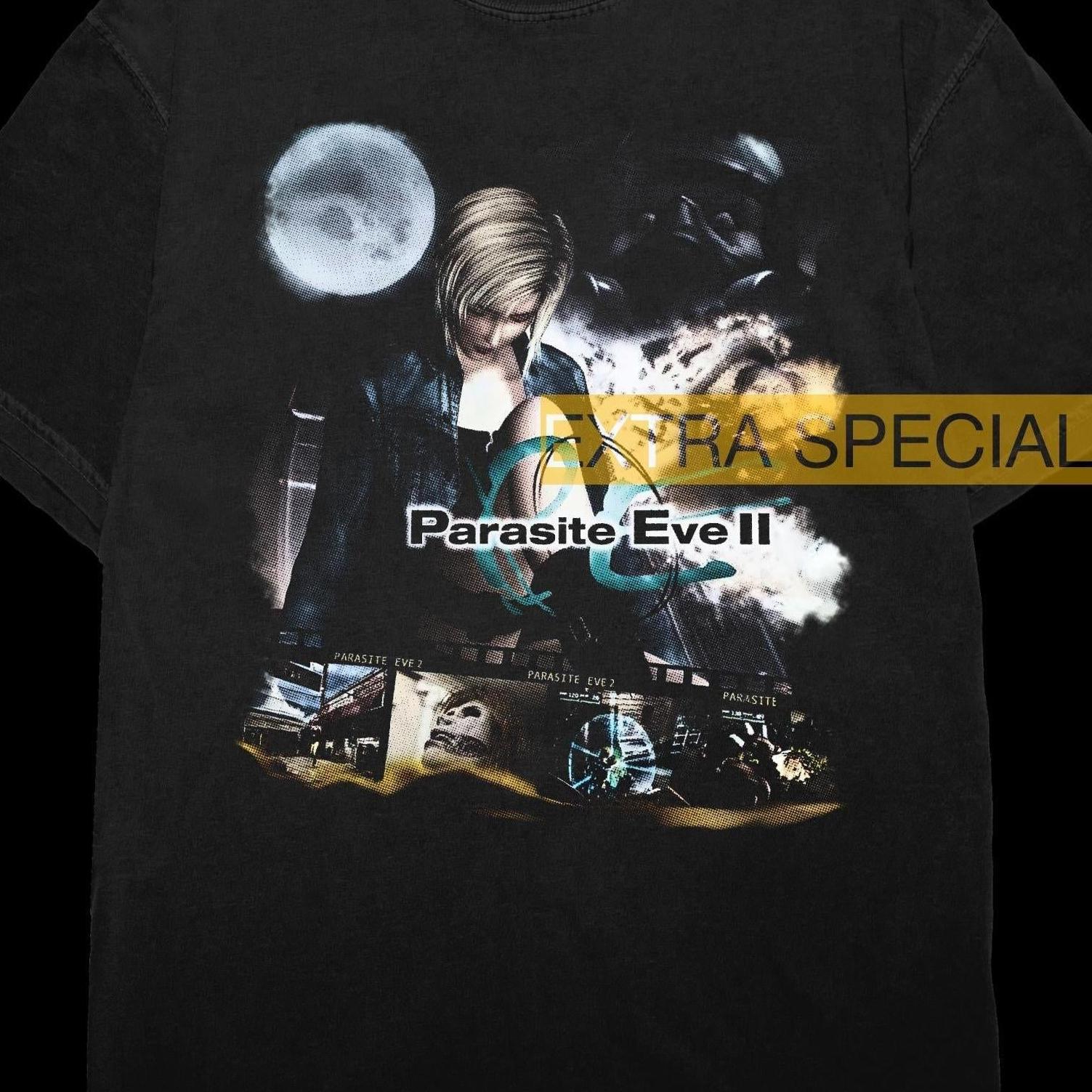 parasite eve rare trading cards Parasite Eve II Promo Shirt Black / M
