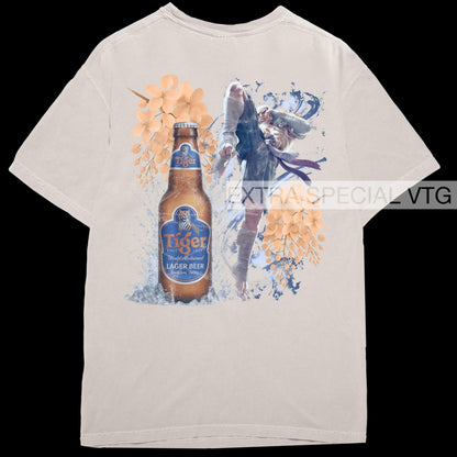 Sagat Tiger Beer Shirt | Street Fighter Shirt | Back Print