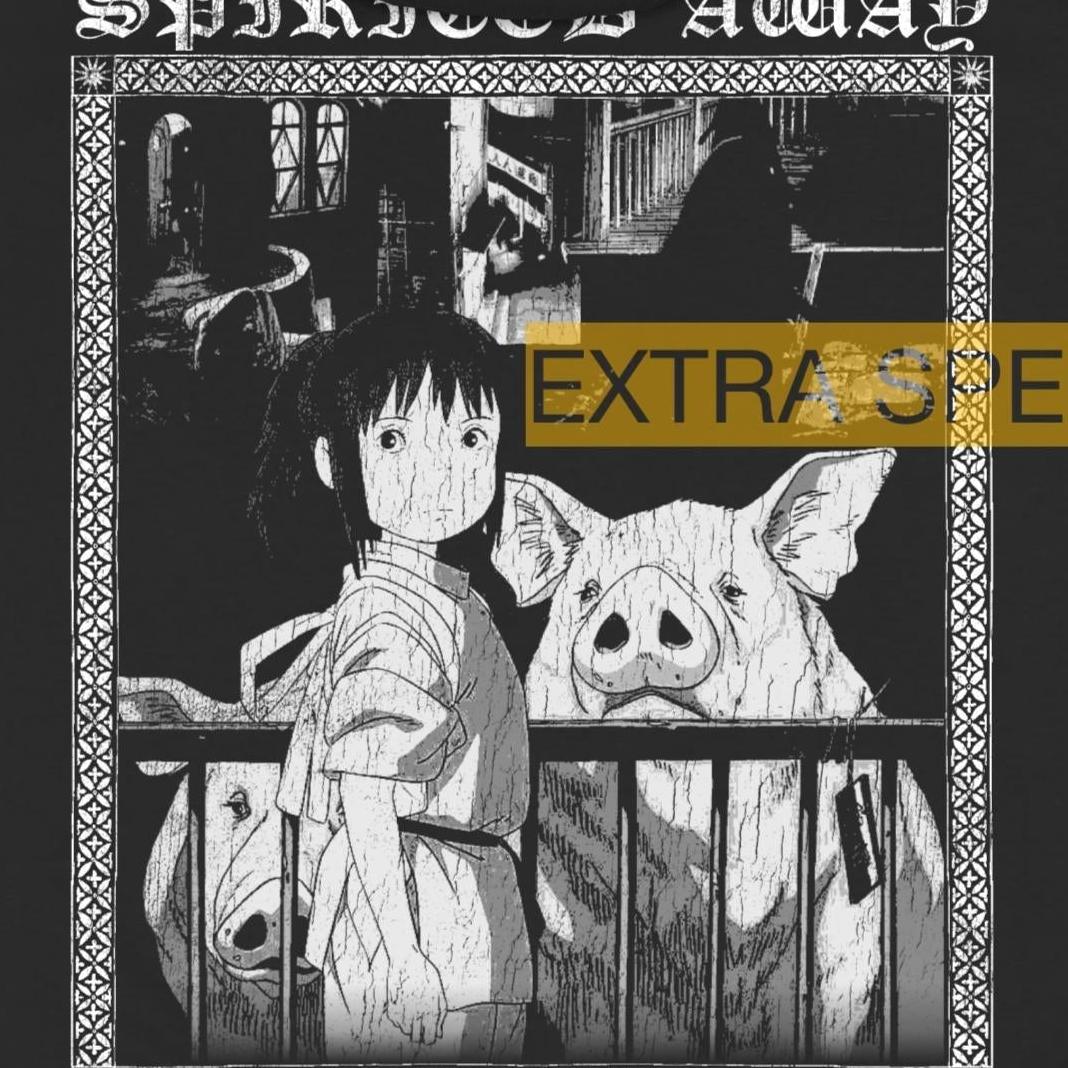 Spirited Away Hoodie | Black Metal Anime Hoodie