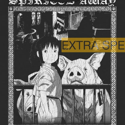 Spirited Away Hoodie | Black Metal Anime Hoodie