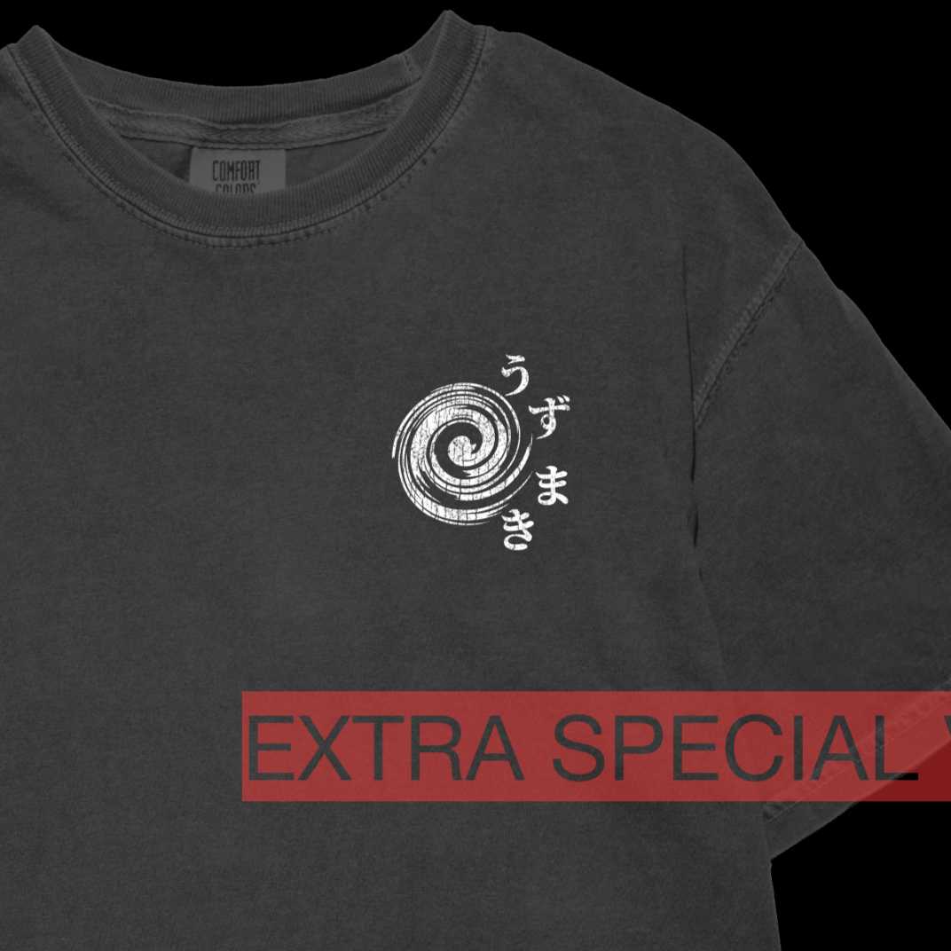 Uzumaki Shirt Back Print | Horror Anime Shirt