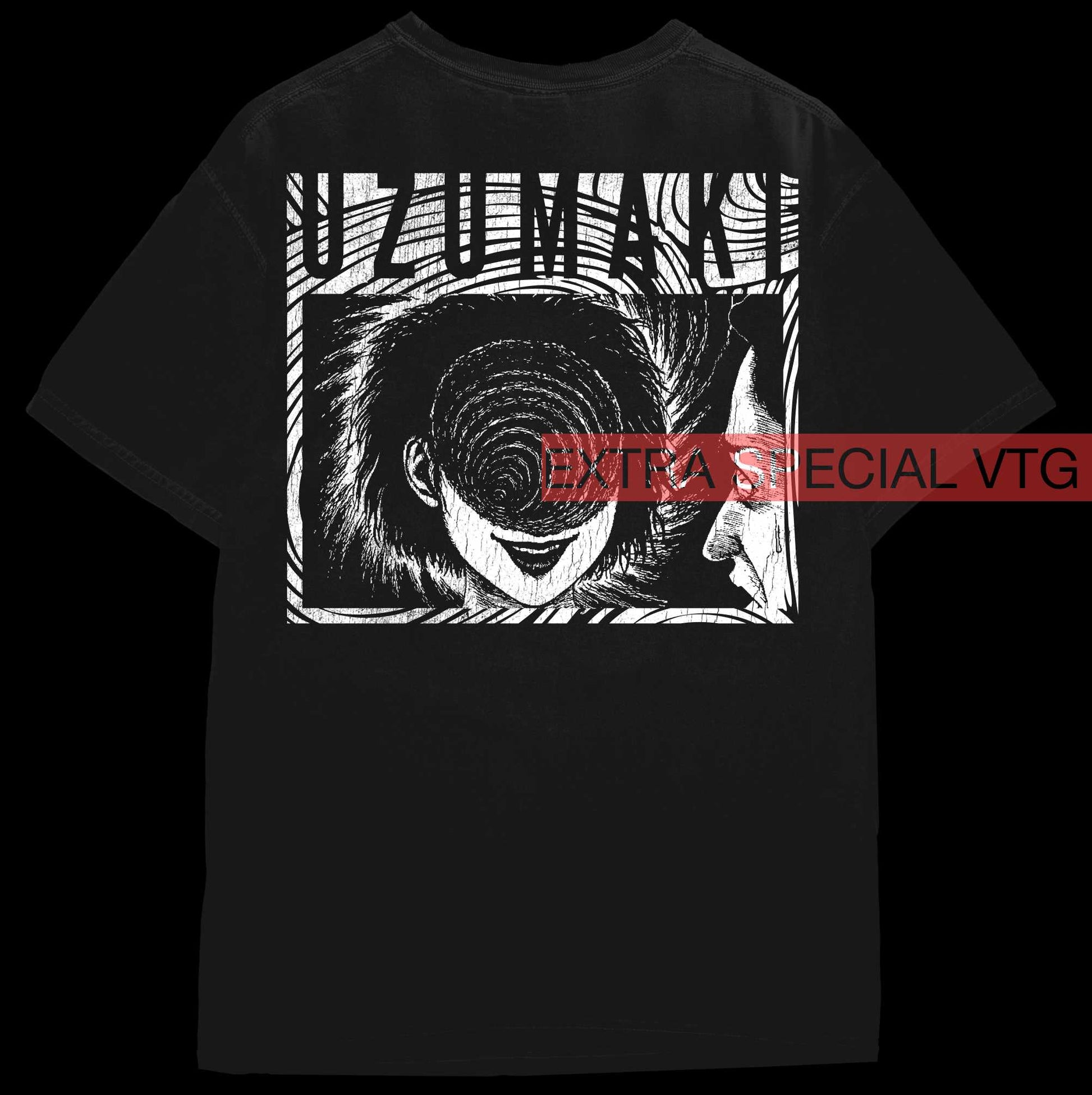 Uzumaki Shirt Back Print | Horror Anime Shirt