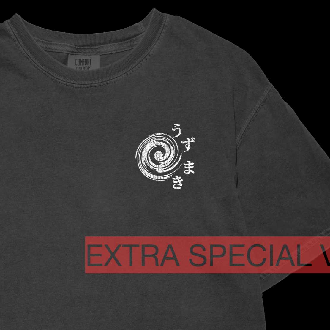 Uzumaki Shirt Back Print | Horror Anime Shirt