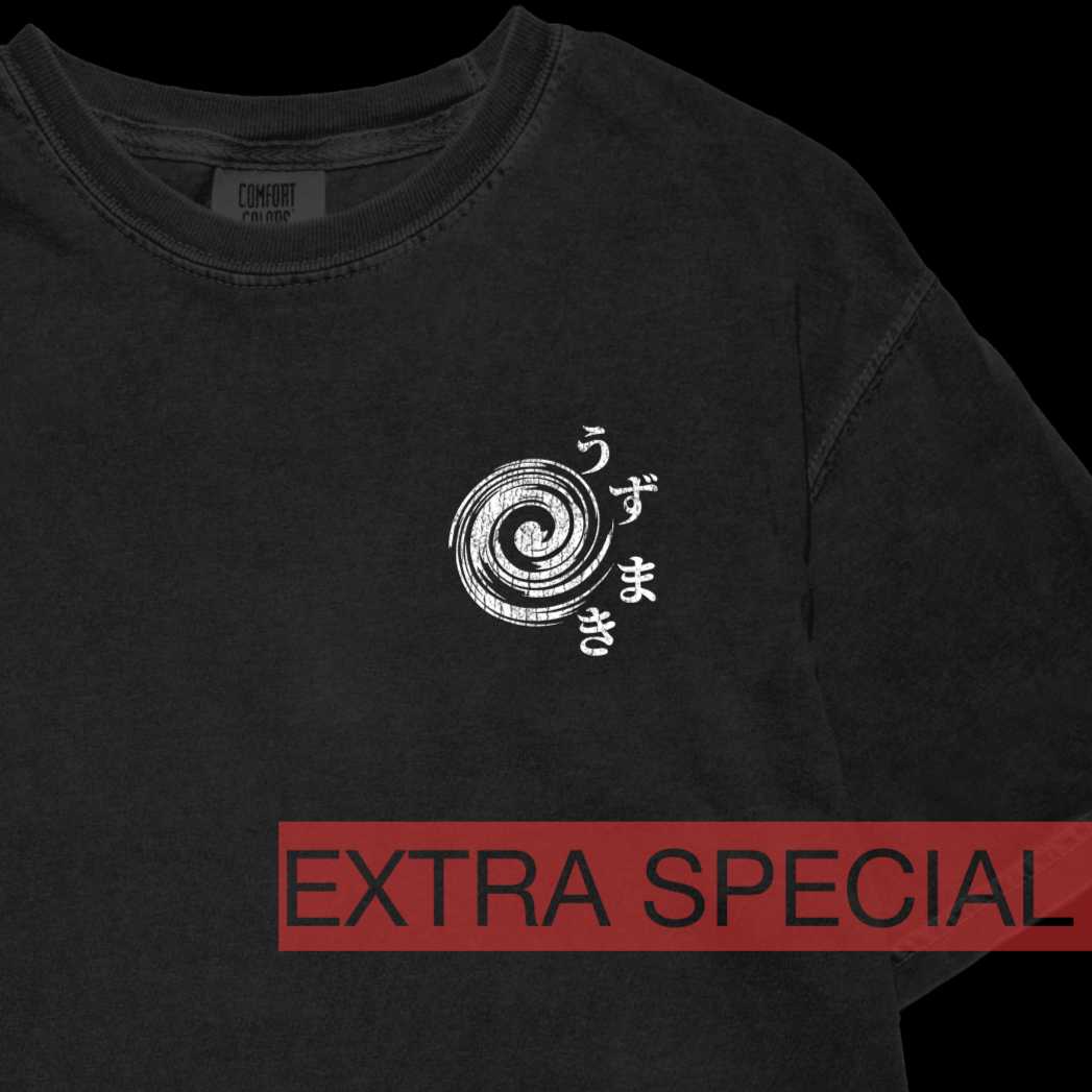 Uzumaki Shirt Back Print | Horror Anime Shirt