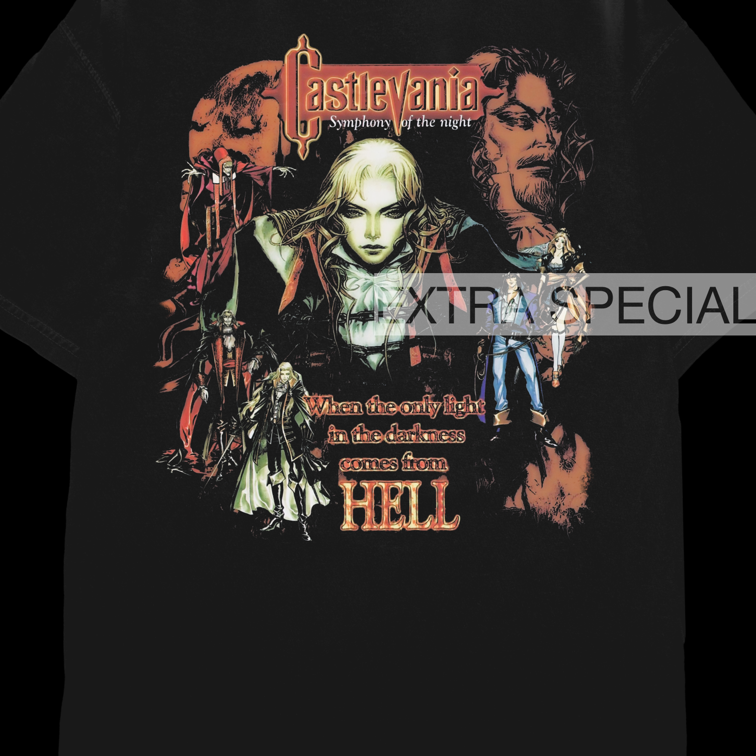 Vintage Castlevania Symphony Of The Night Shirt | Back Print